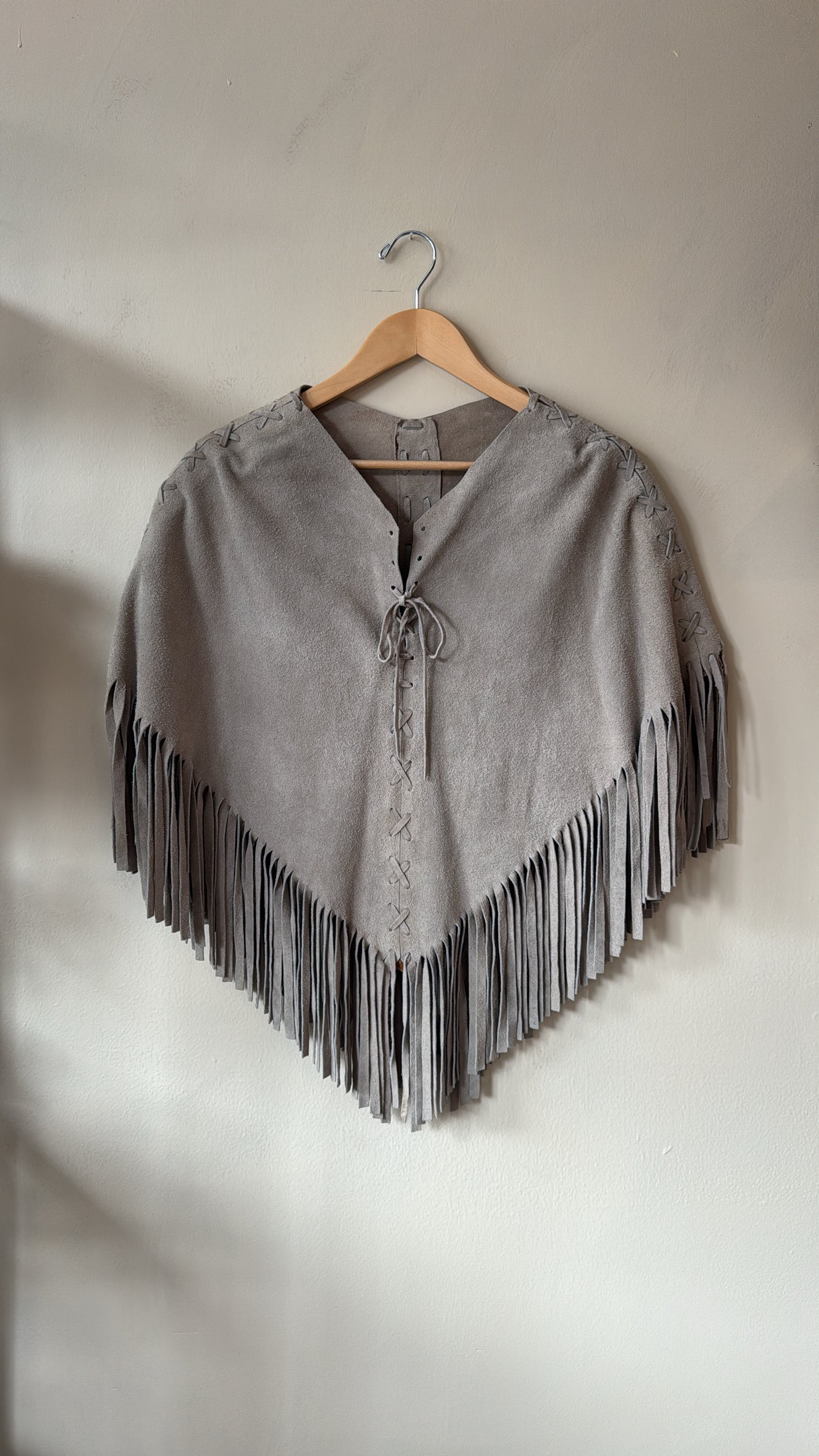 1960's Suede Poncho