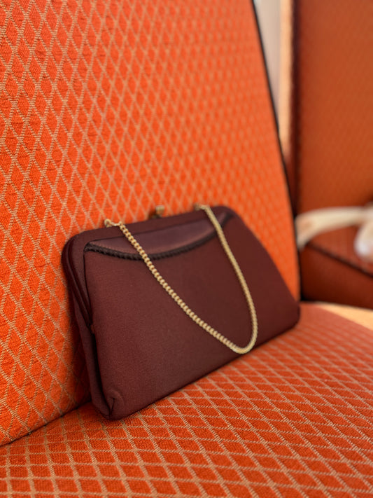 Vintage 1960s Burgundy Purse (for Emily)