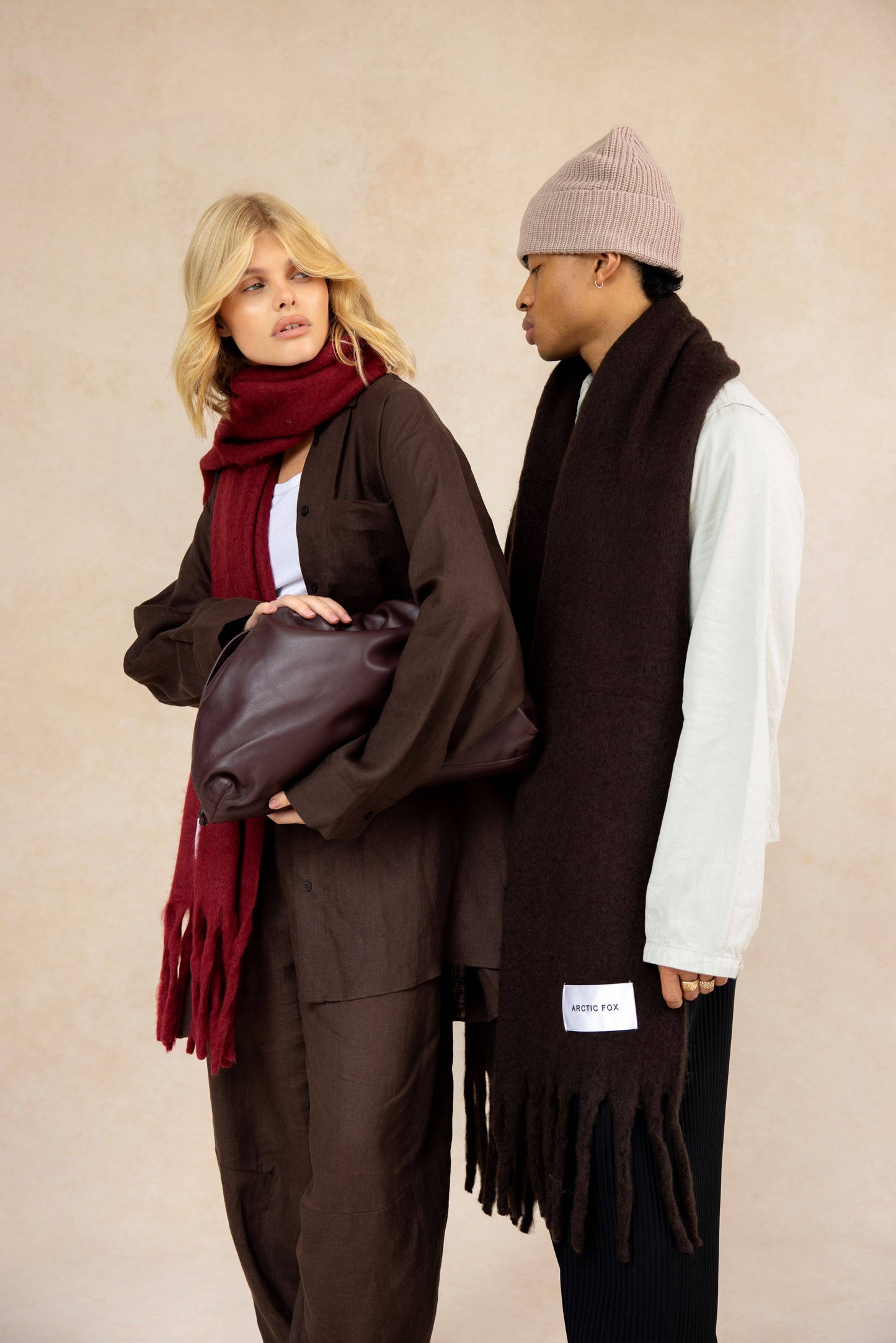 The Reykjavik Scarf - 100% Recycled - Burgundy