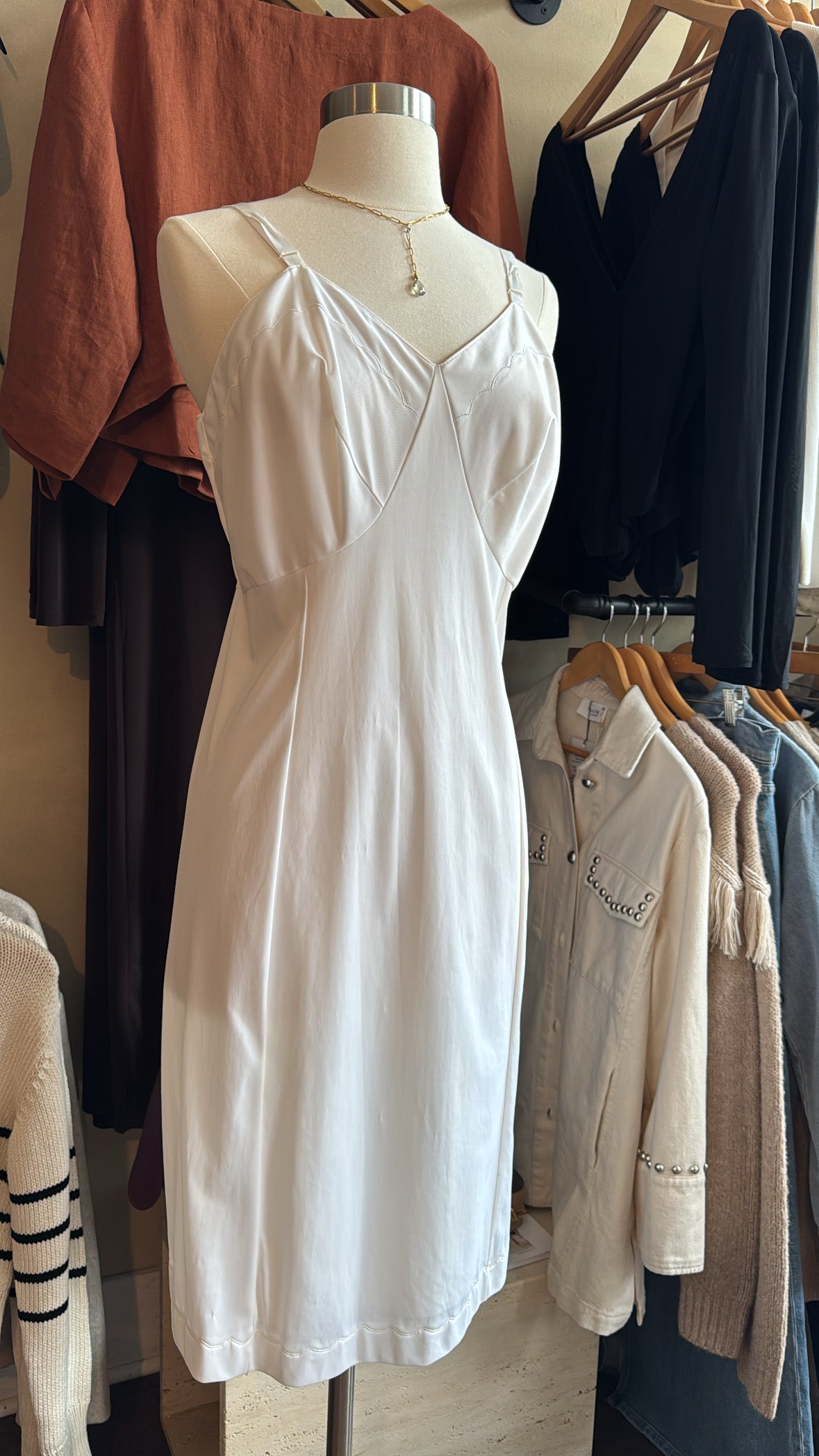 Vintage Dreamy White Slip Dress