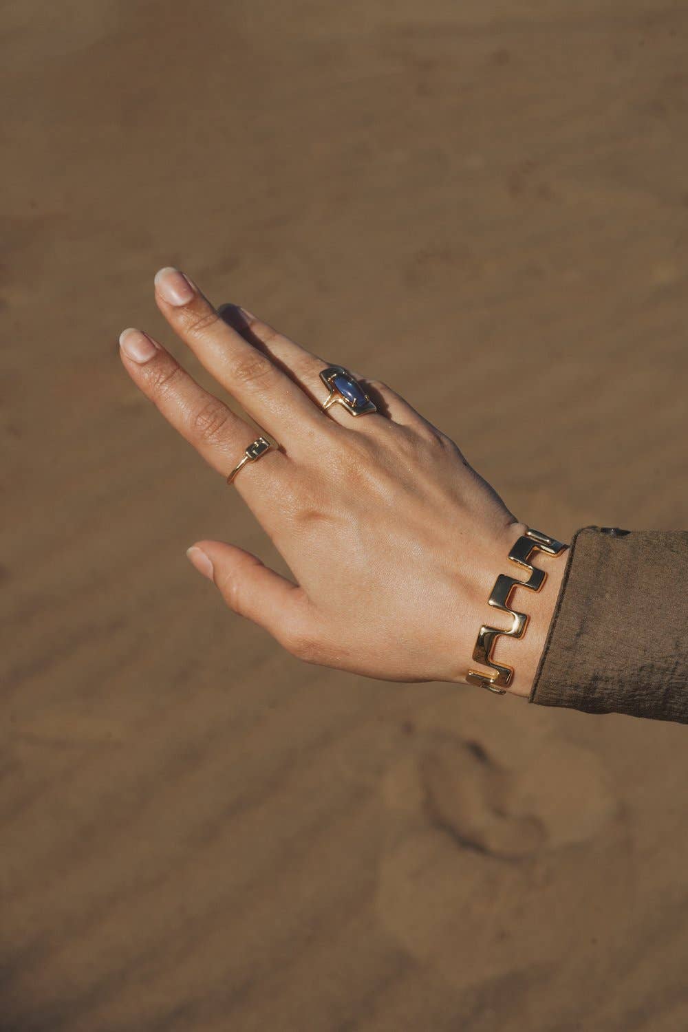 Kedzie Ring: Gold Plated