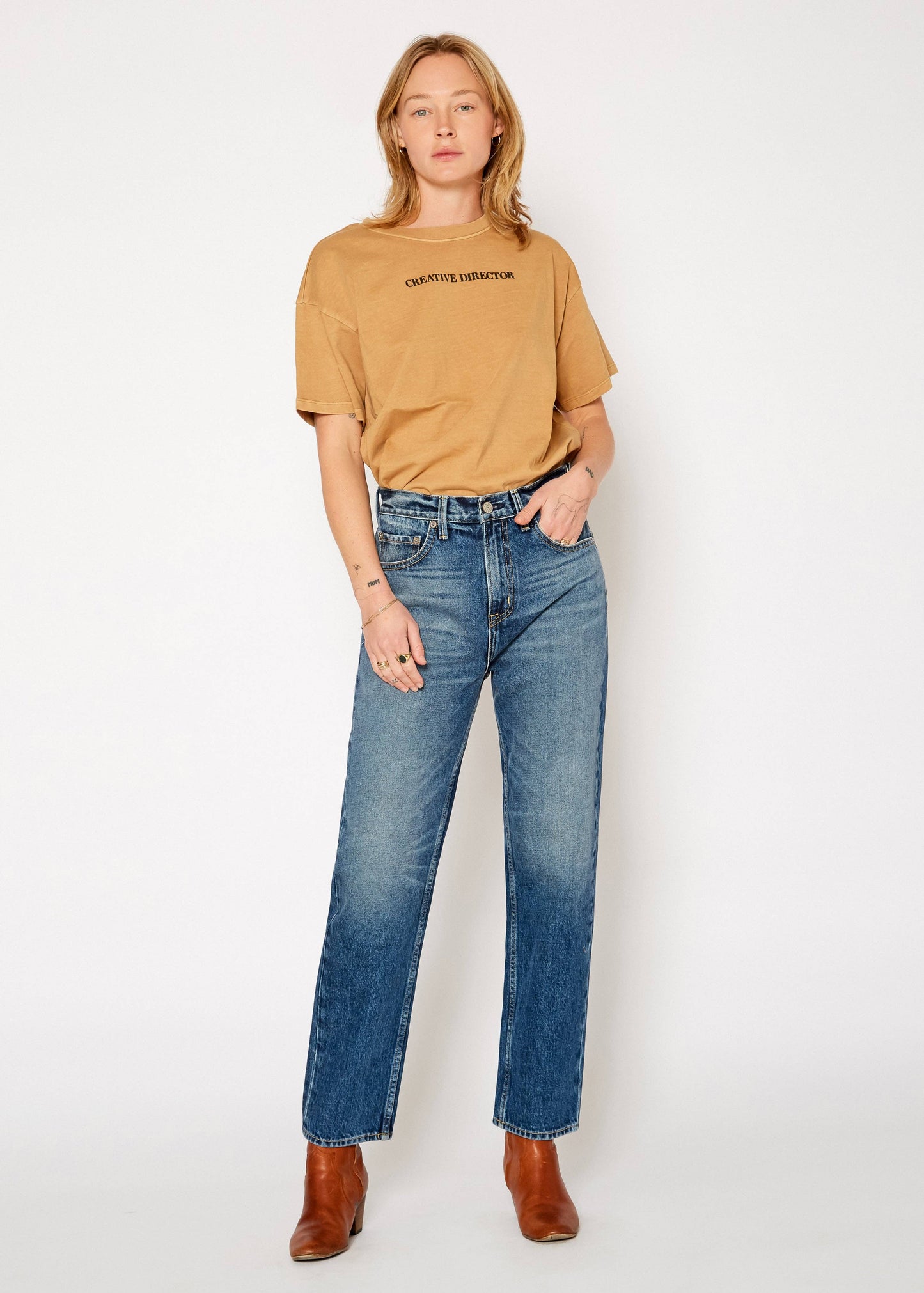 The Slacker High Rise Relaxed Straight Denim