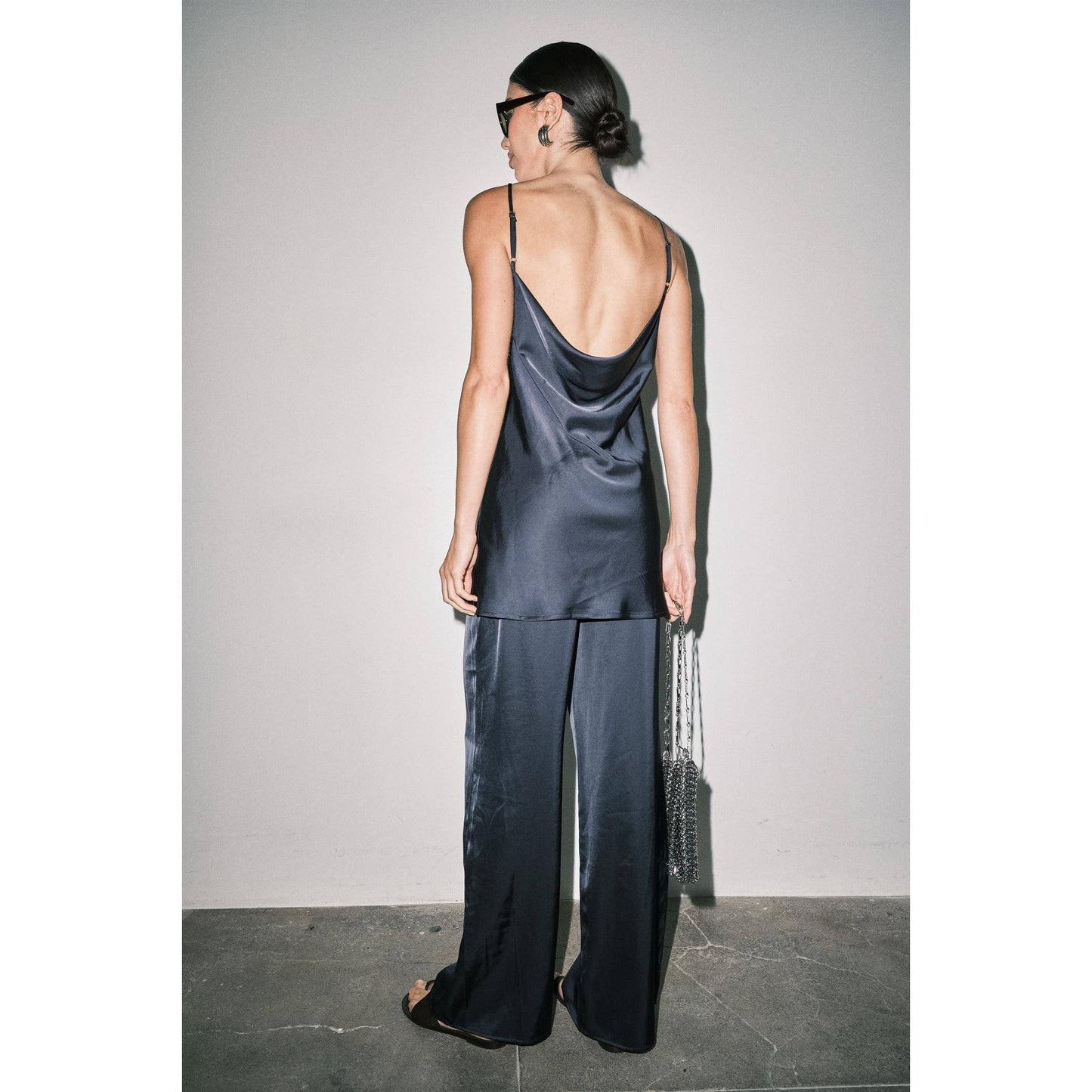Eden Satin Cami & Wide Leg Pant Set