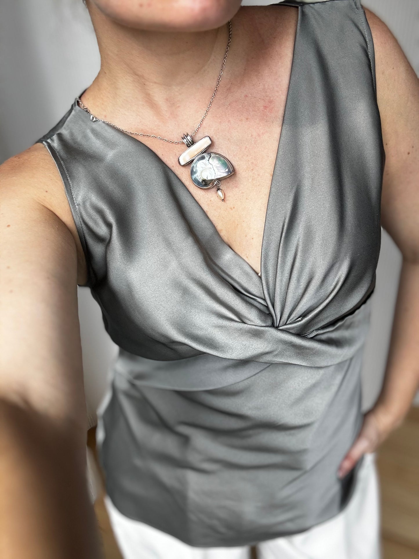 Silk Slate Grey Tank