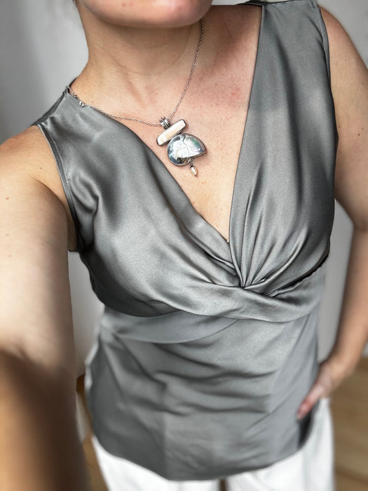 Silk Slate Grey Tank