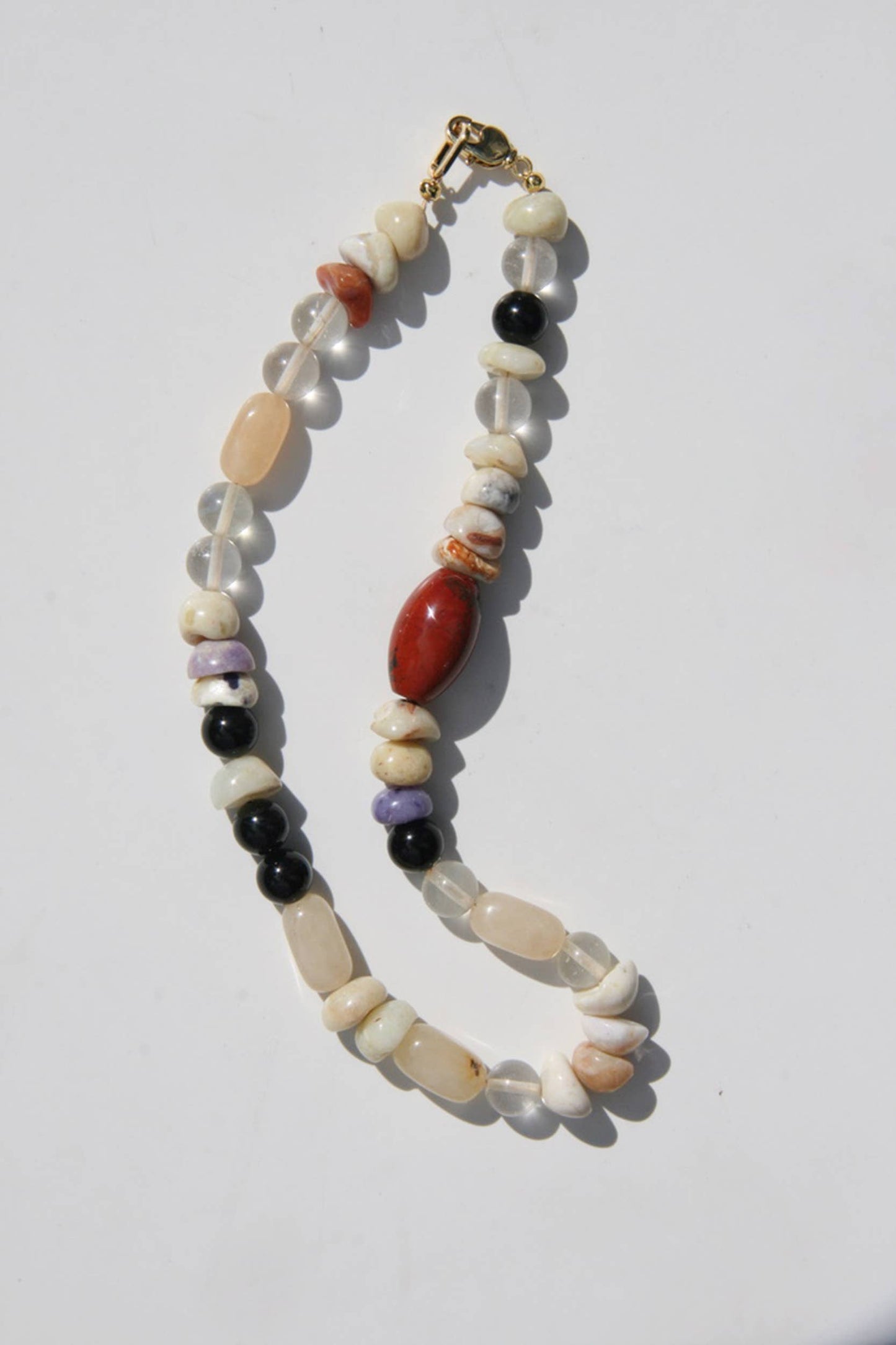 The Anya gemstone necklace 16"