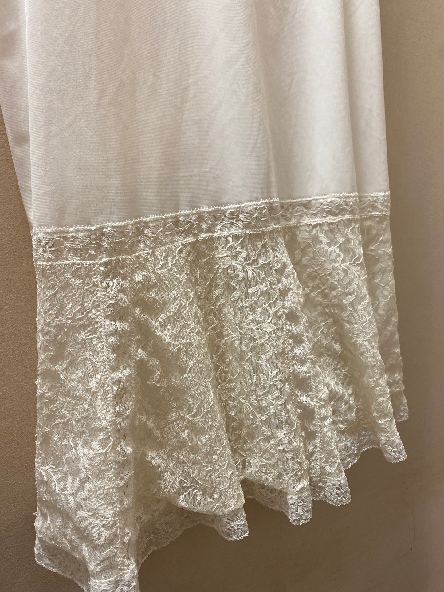 Vintage White Lace Midi Slip Dress