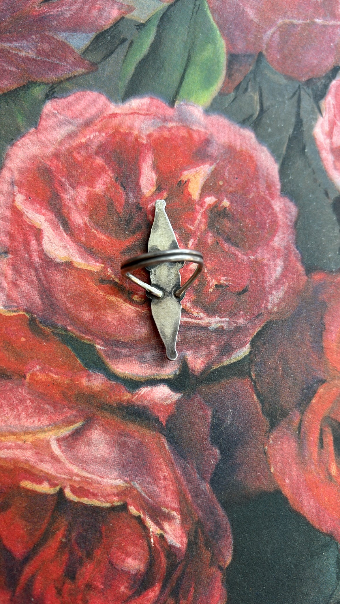 Jill Torquoise Teardrop Western Mexican Sterling Ring