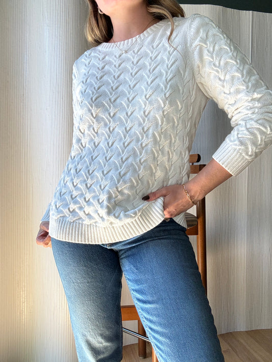 Lands’ End cable knit sweater