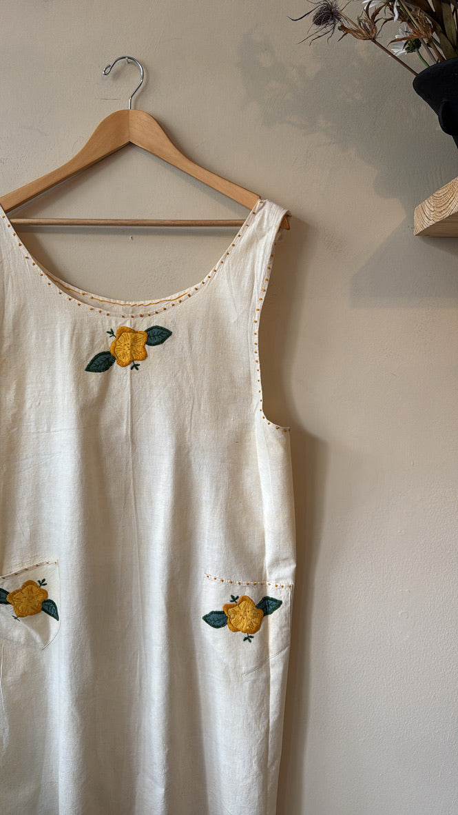 1960s Cotton Garden Apron