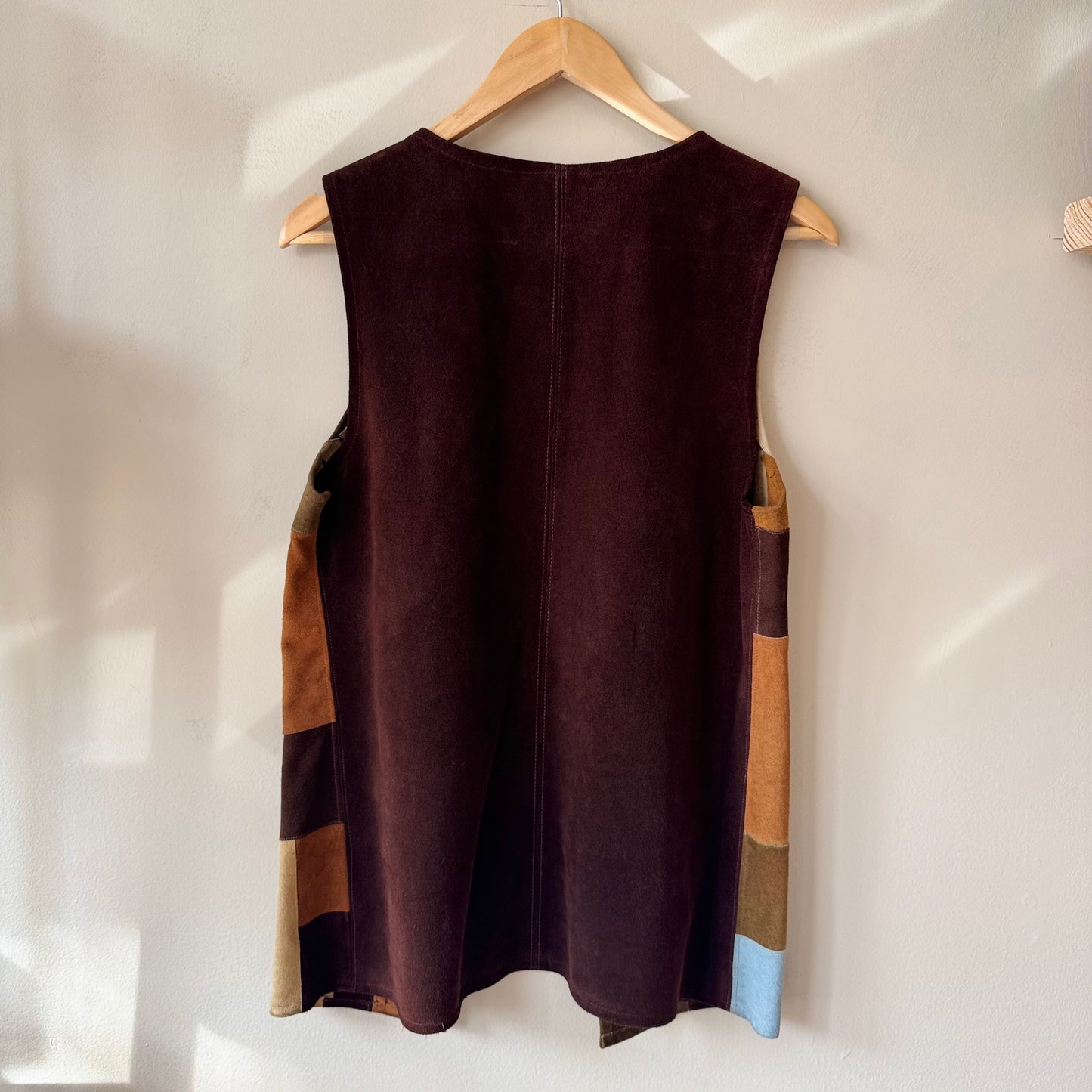 1970's Patchwork suede vest