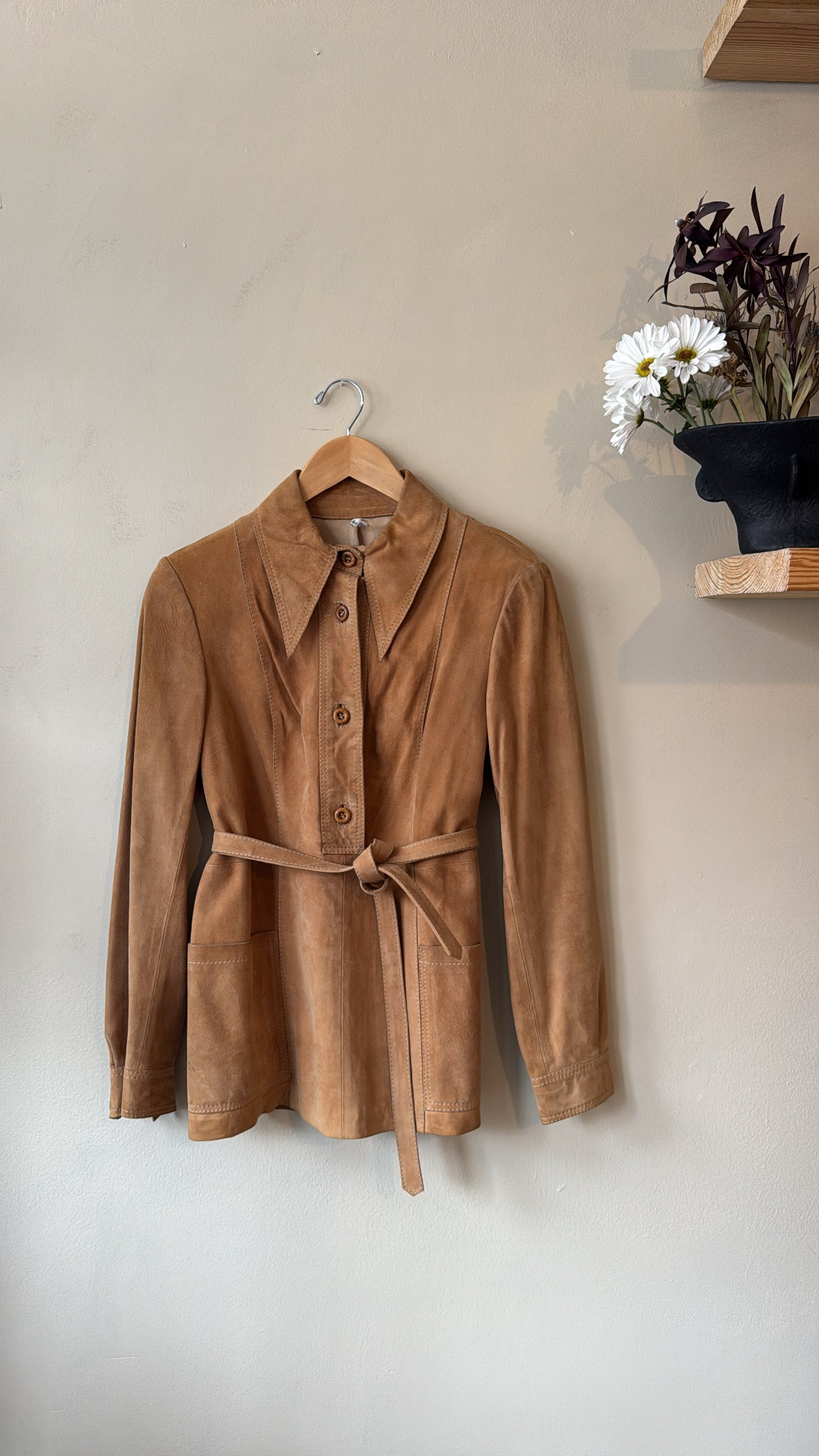 1960s/70s Suede Button Up