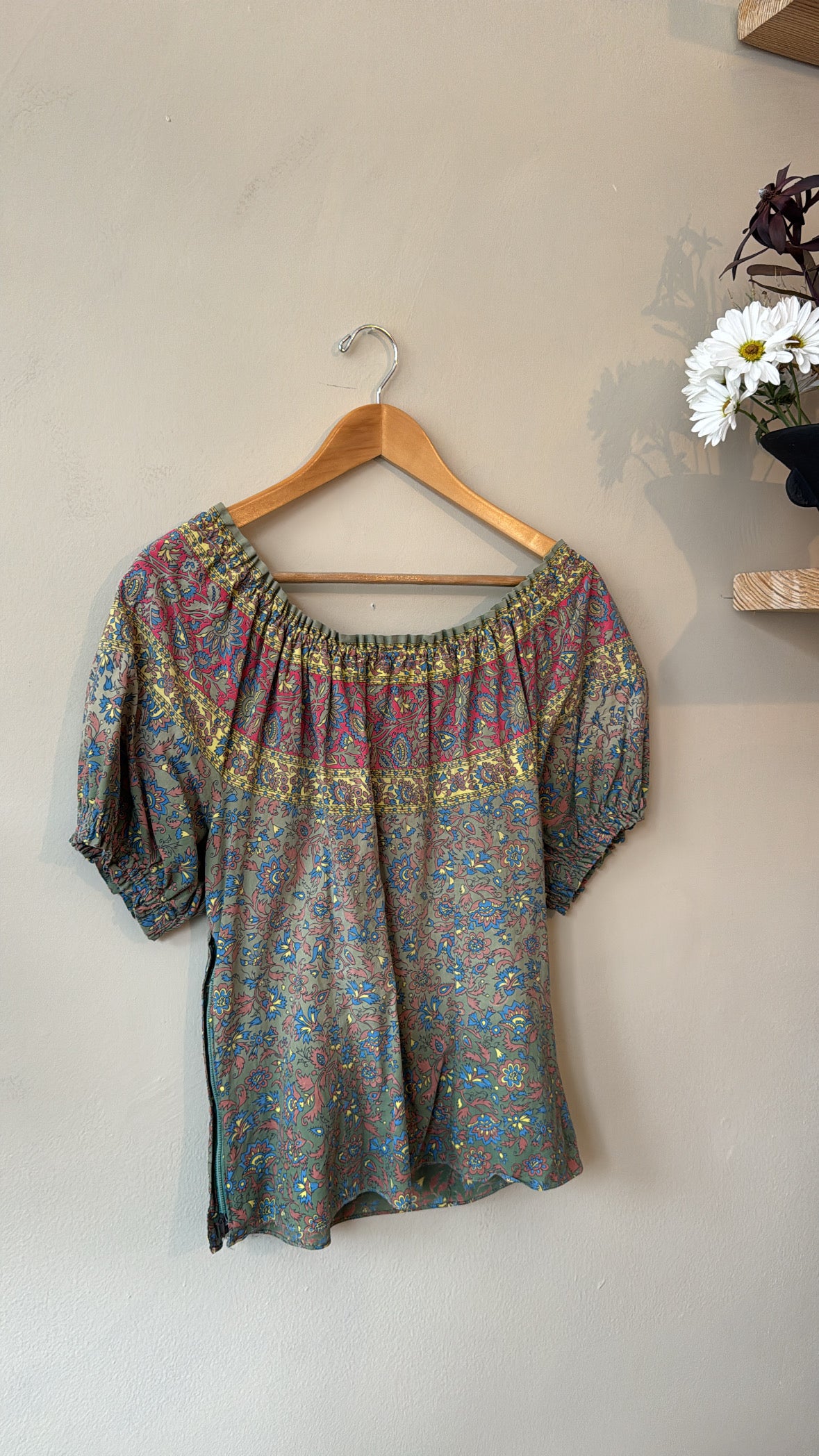 1960's Paisley Blouse