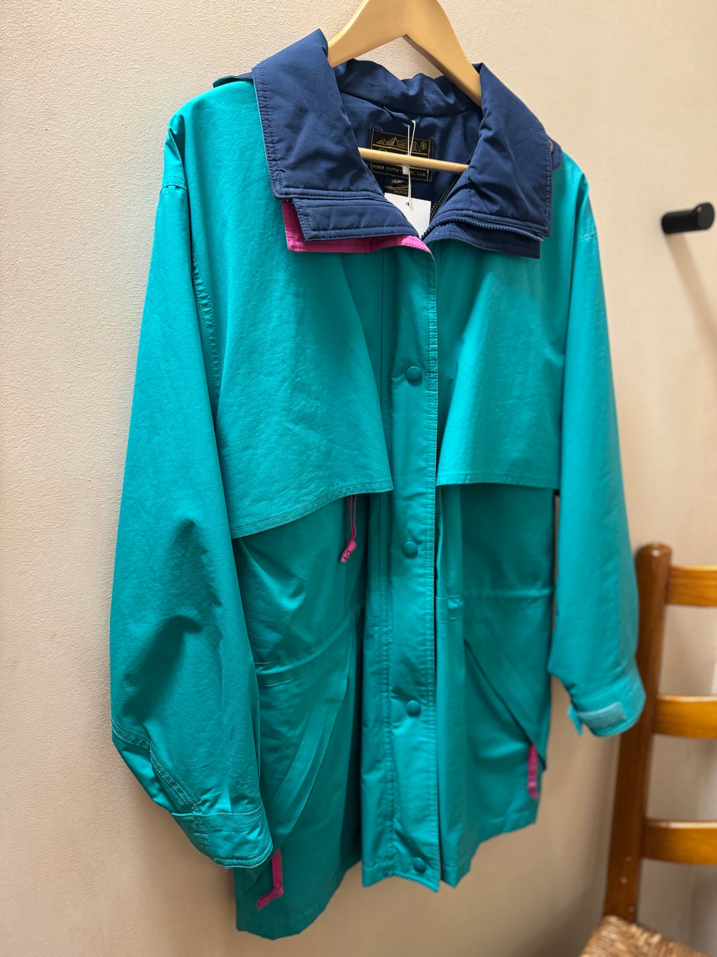 Vintage Eddie Bauer Multicolor Raincoat