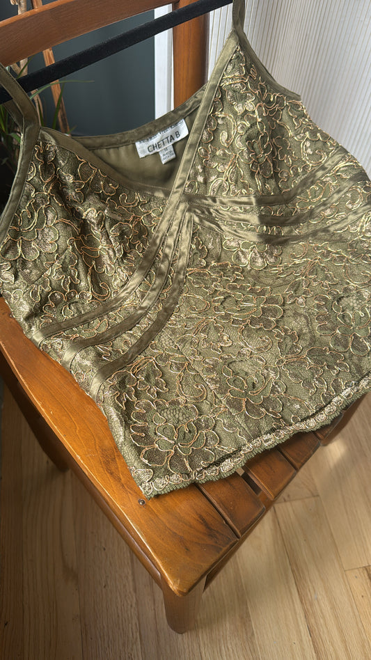 Vintage Chetta B Embroidered Tank