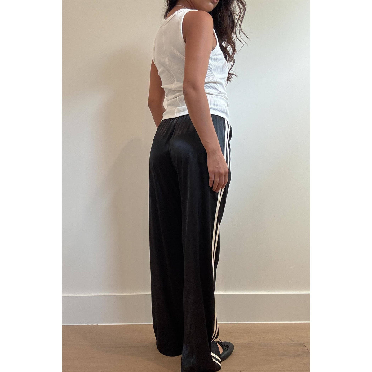 Side Stripe Satin Pants