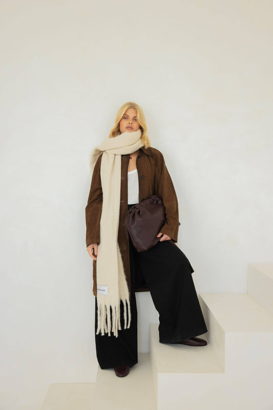 The Ansley Scarf in Pebble