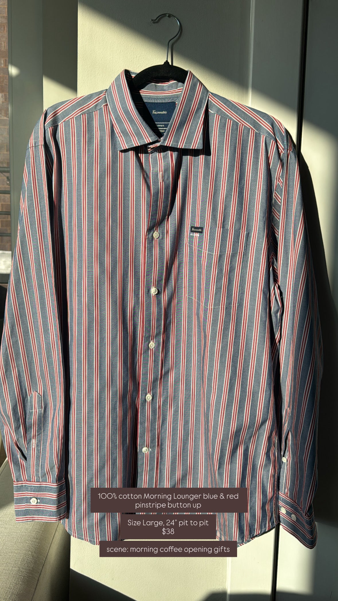 Morning lounger button down (for Petra)