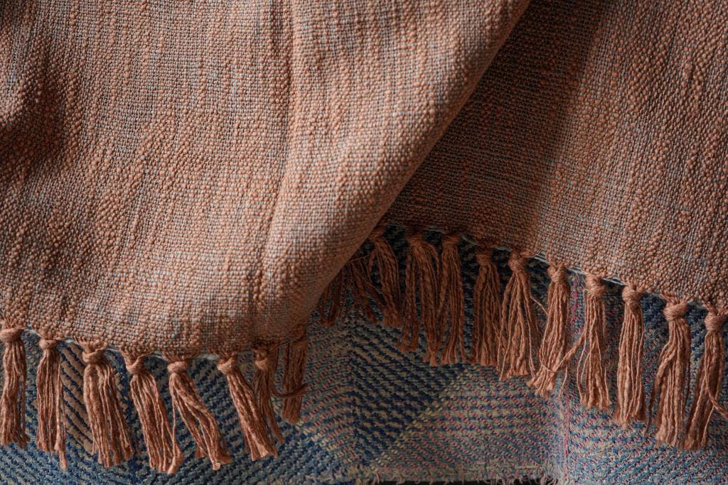 The Annahmol Rustic Linen & Cotton Throw