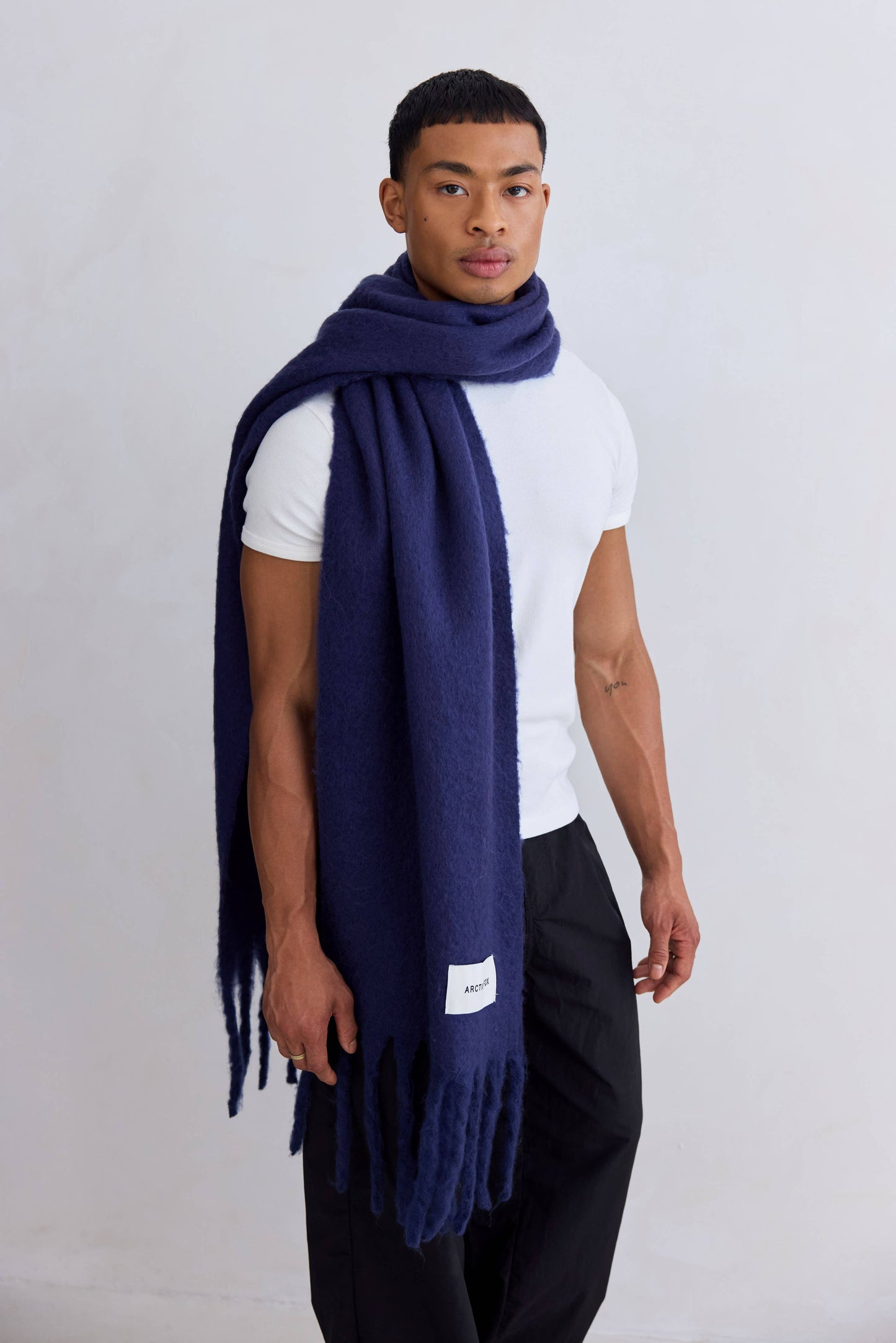 The Reykjavik Scarf in Midnight Blue