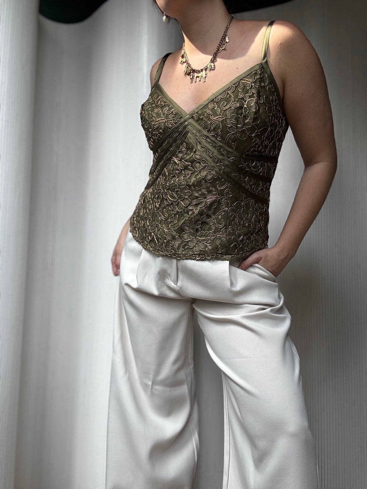 Vintage Chetta B Embroidered Tank