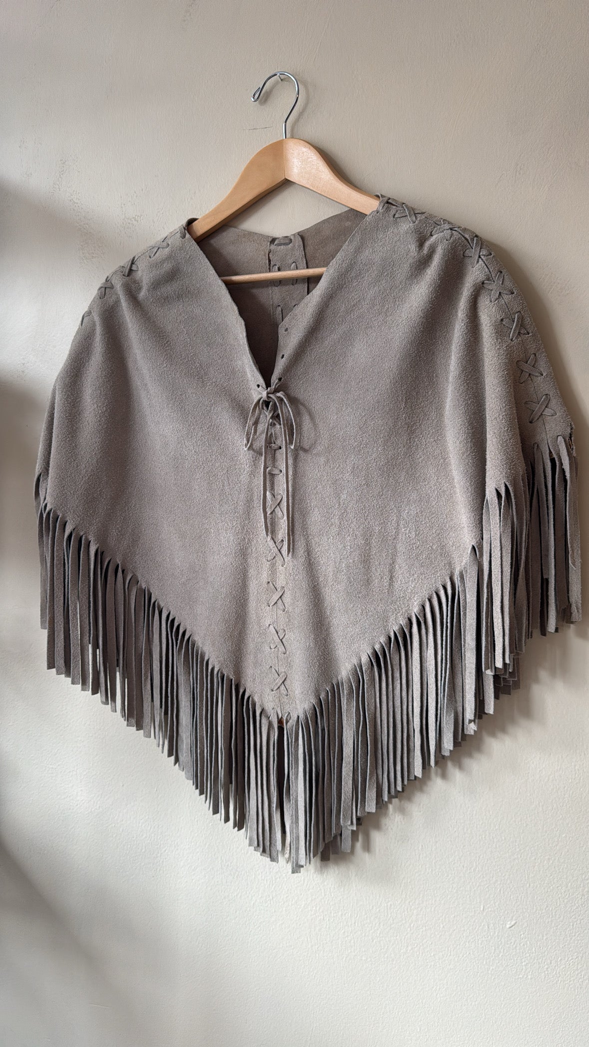 1960's Suede Poncho
