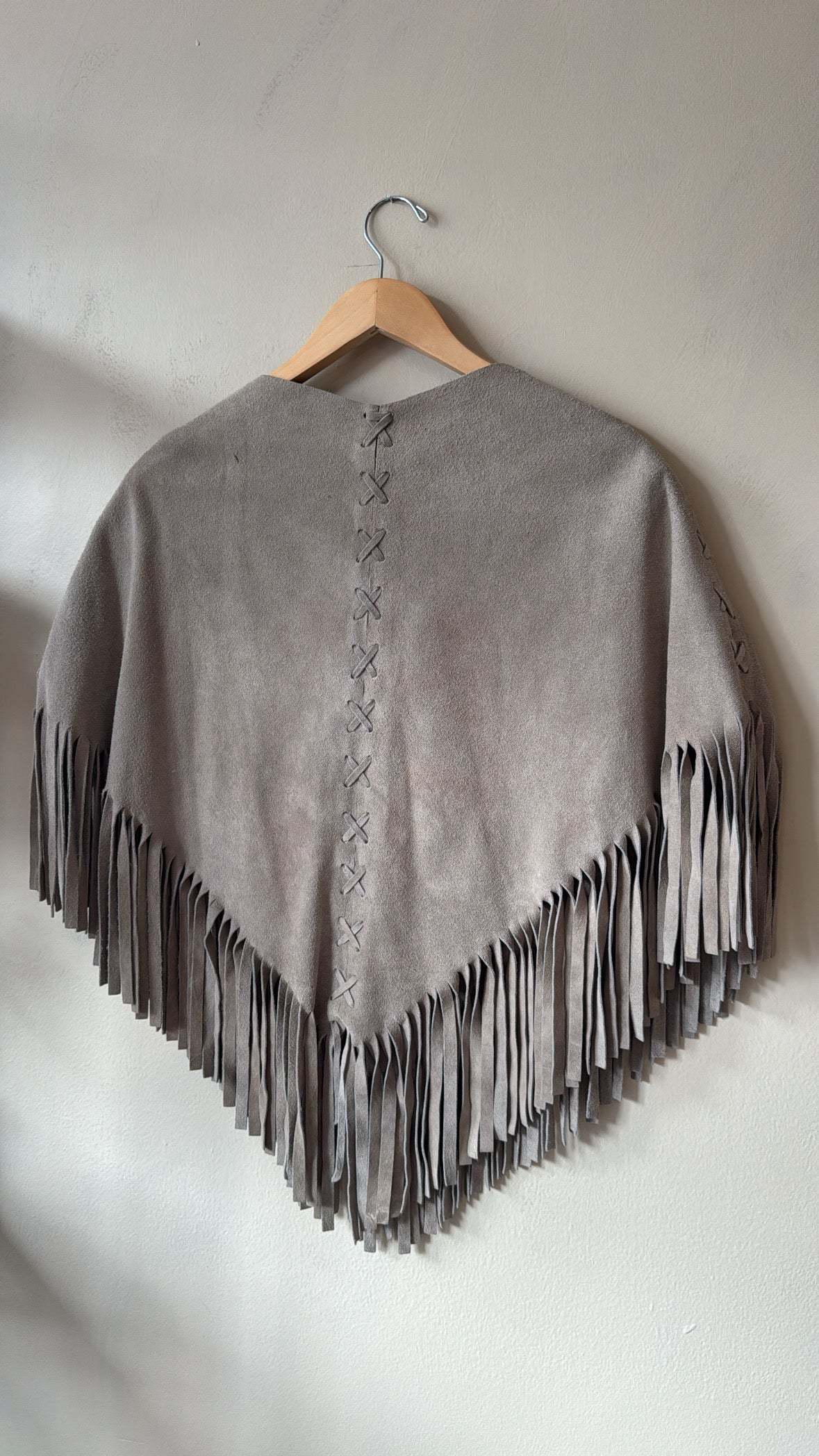 1960's Suede Poncho