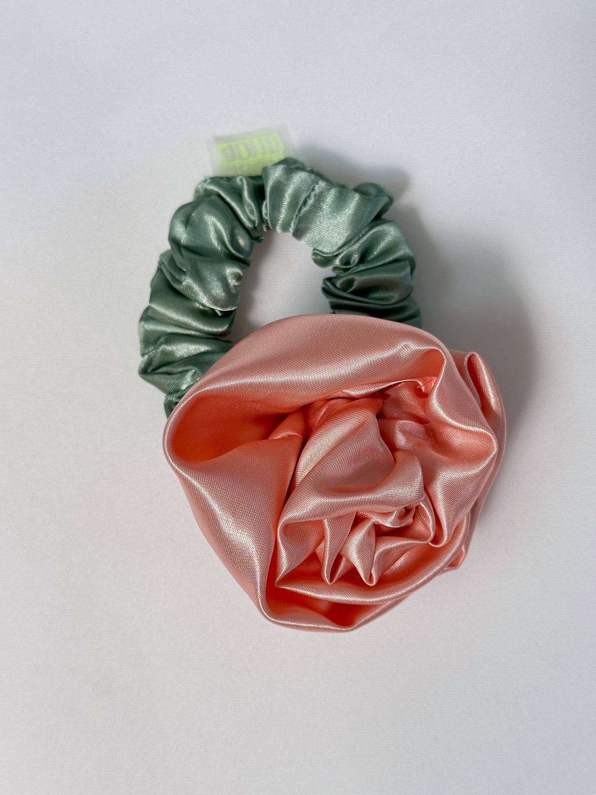 Rosette Scrunchie in Peach by Room Shop