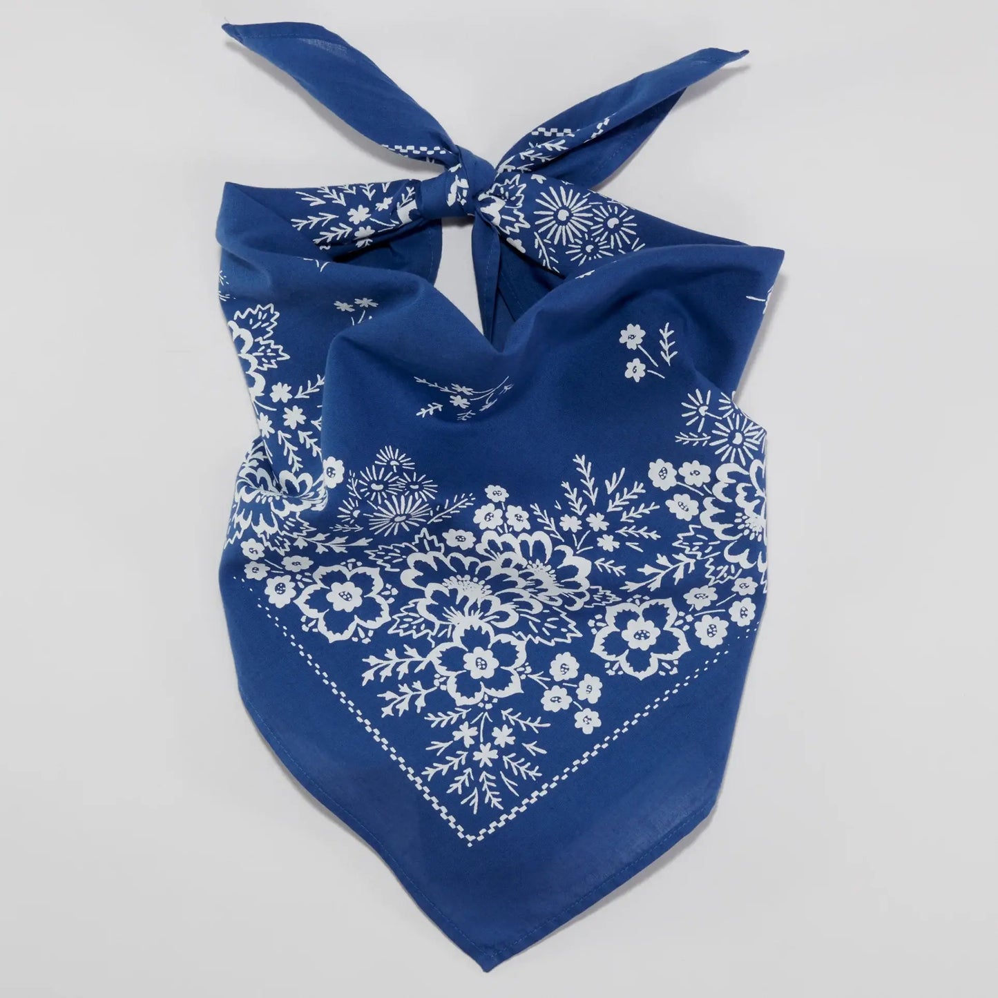 Cotton Field Scarf Bandana in Azure Blue