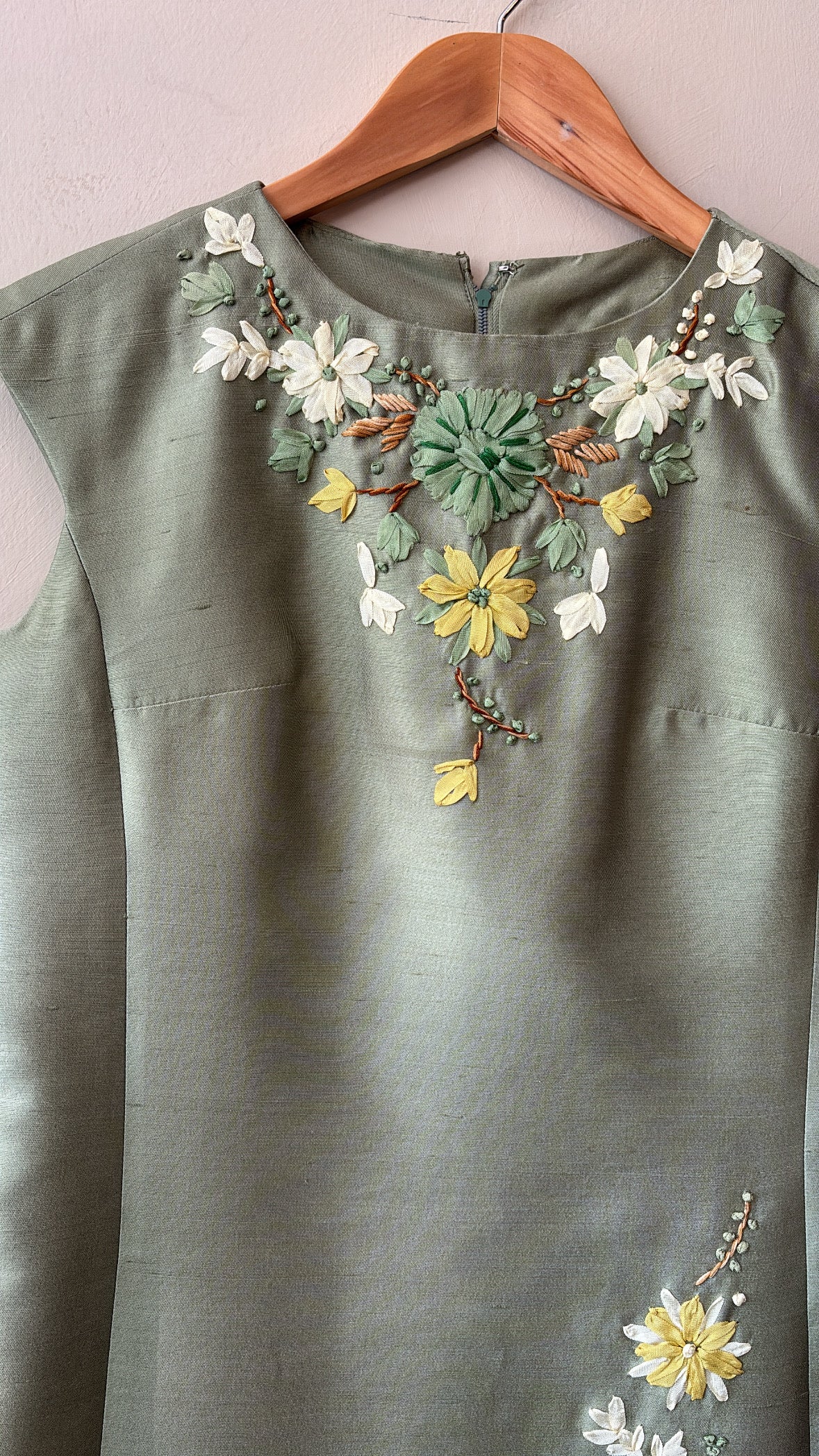 1930's Embroidered Cocktail Dress