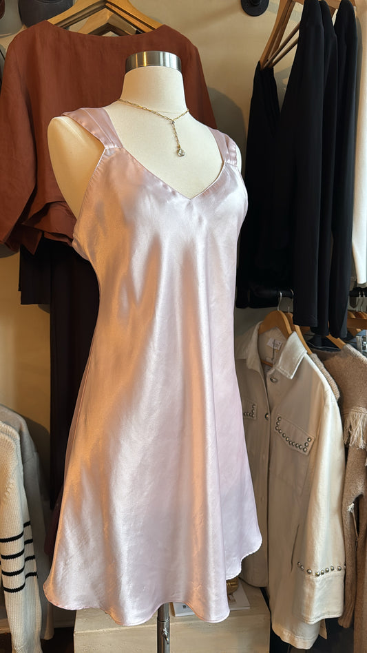 Vintage Satin & Beaux soft pink slip