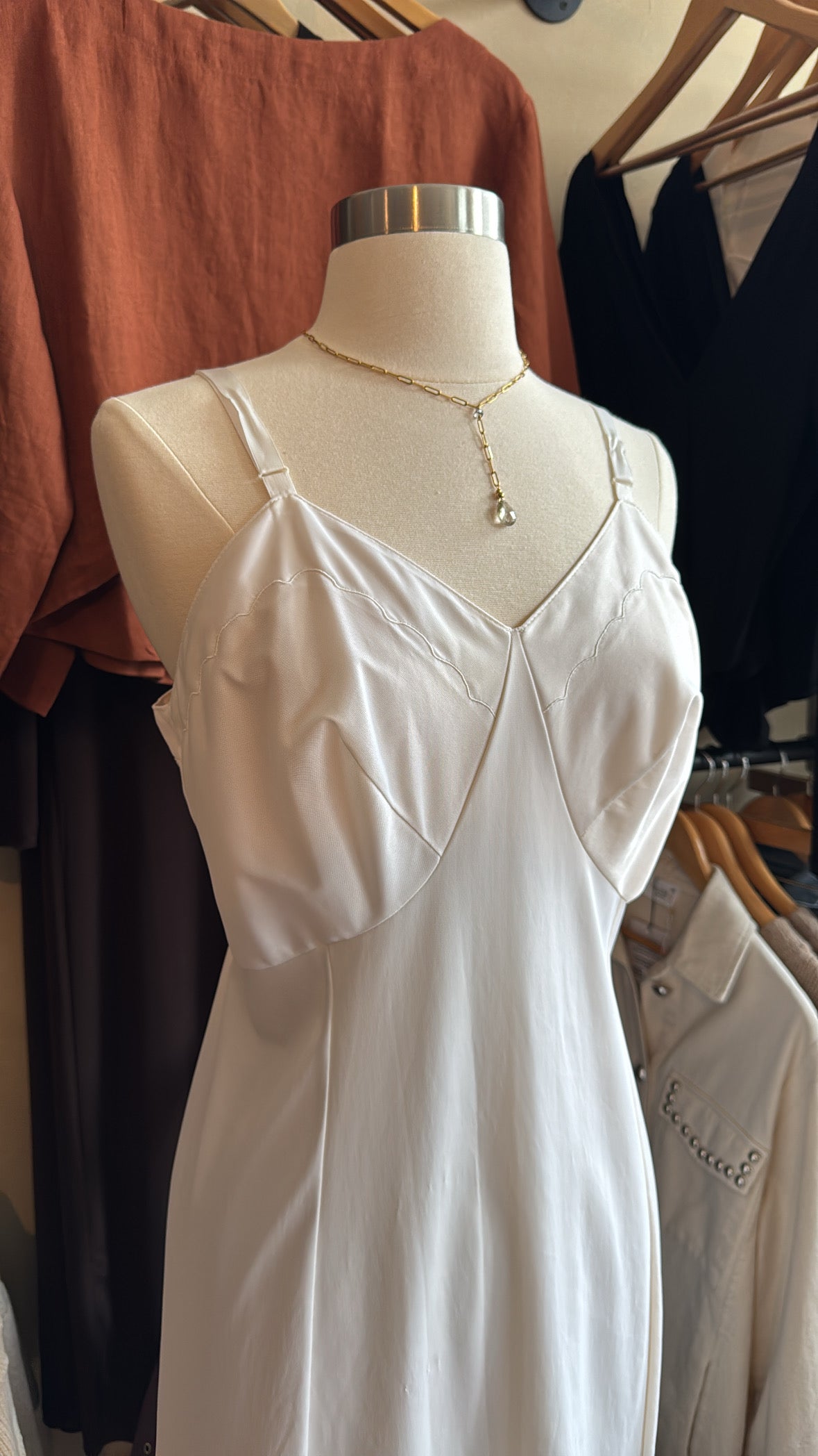 Vintage Dreamy White Slip Dress