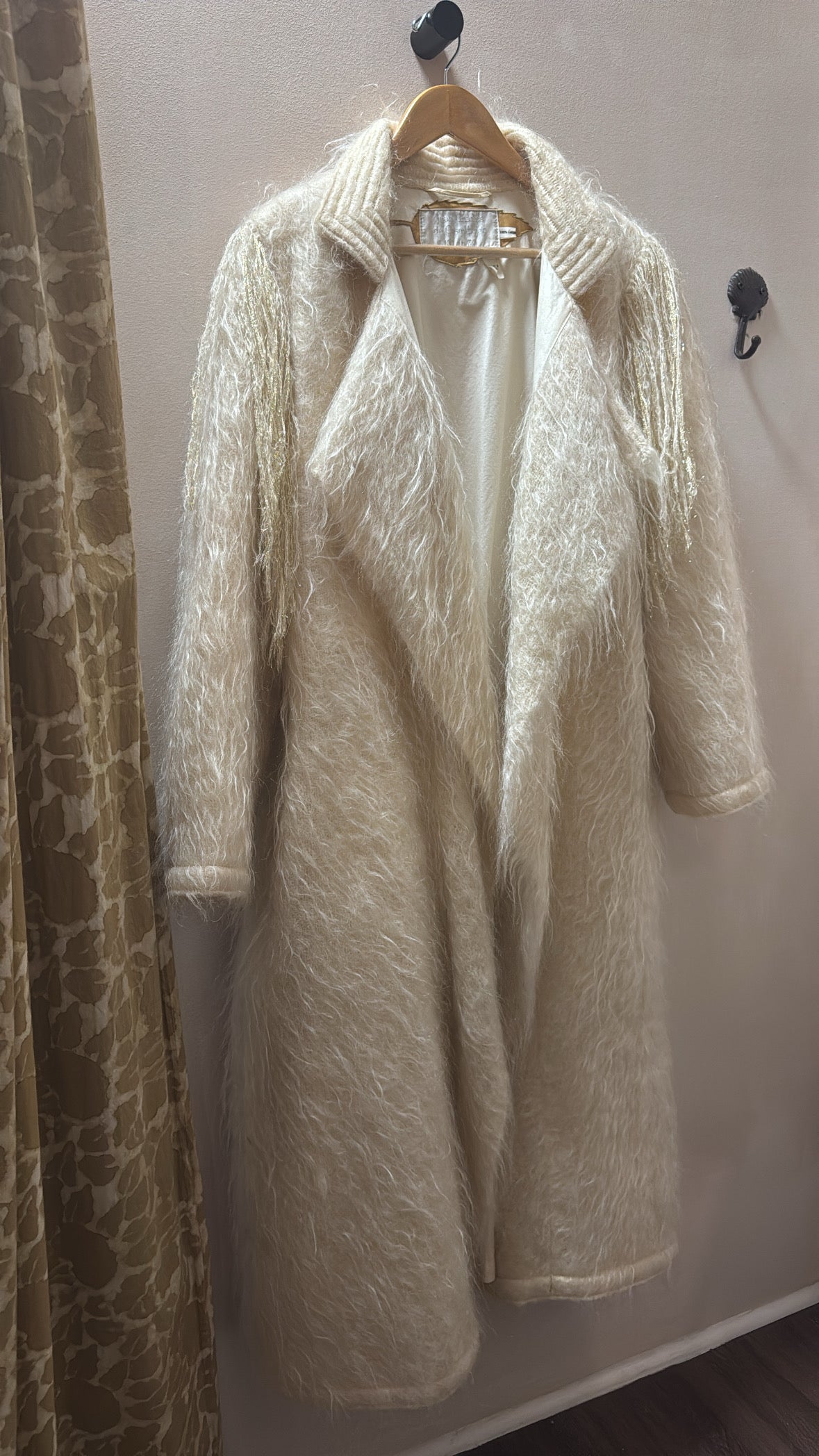 1970s French Mohair Wrap Coat by Jean-Charles de Castelbajac