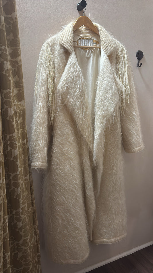 1970s French Mohair Wrap Coat by Jean-Charles de Castelbajac