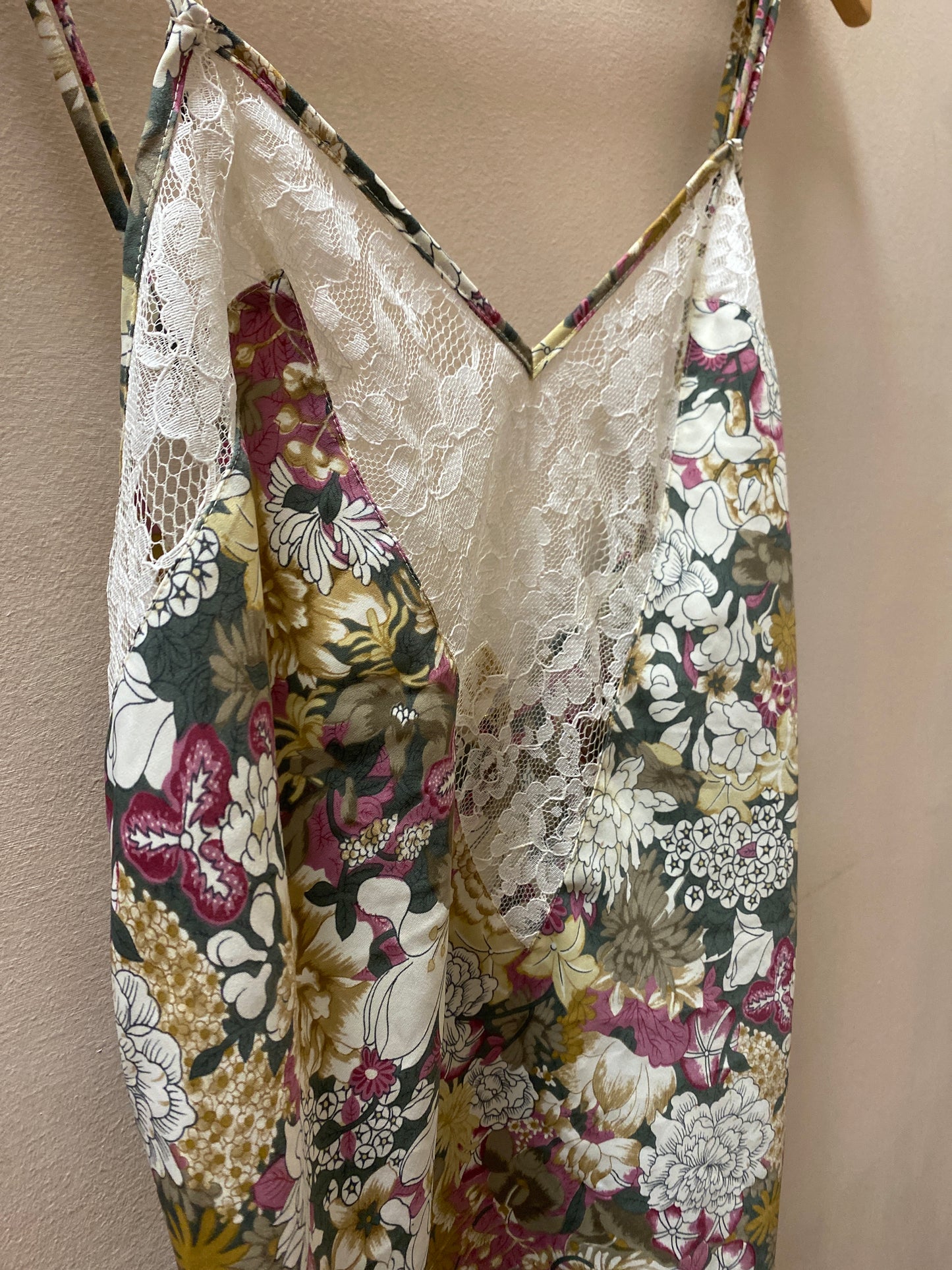 Nature's Flowers Vintage Slip Dress