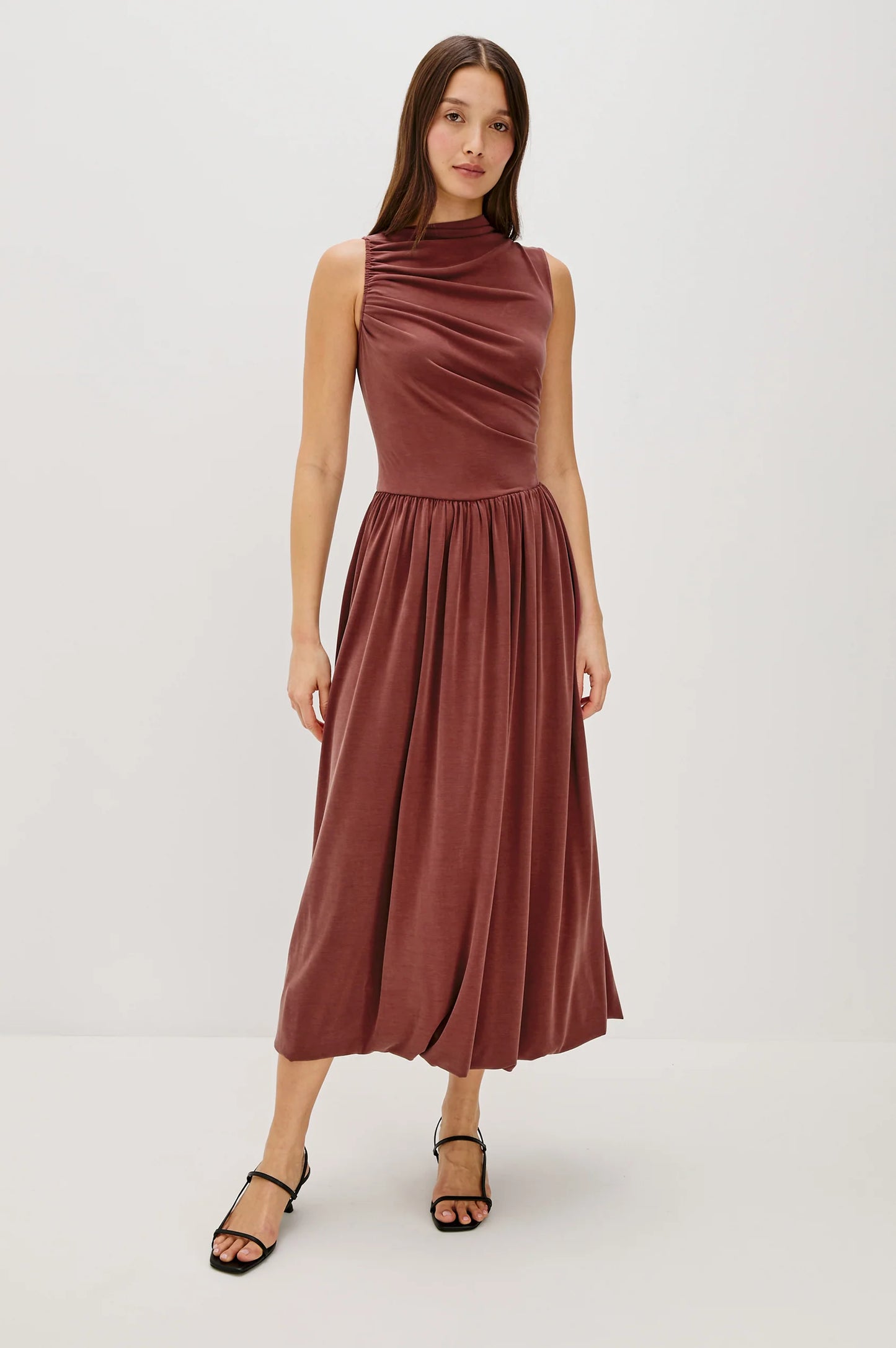The Brina Dress in Oxblood by Rails