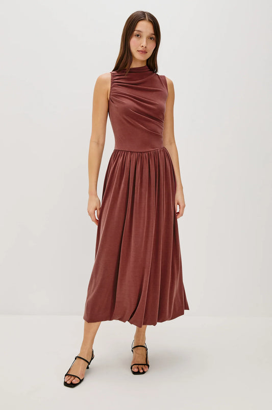 The Brina Dress in Oxblood by Rails