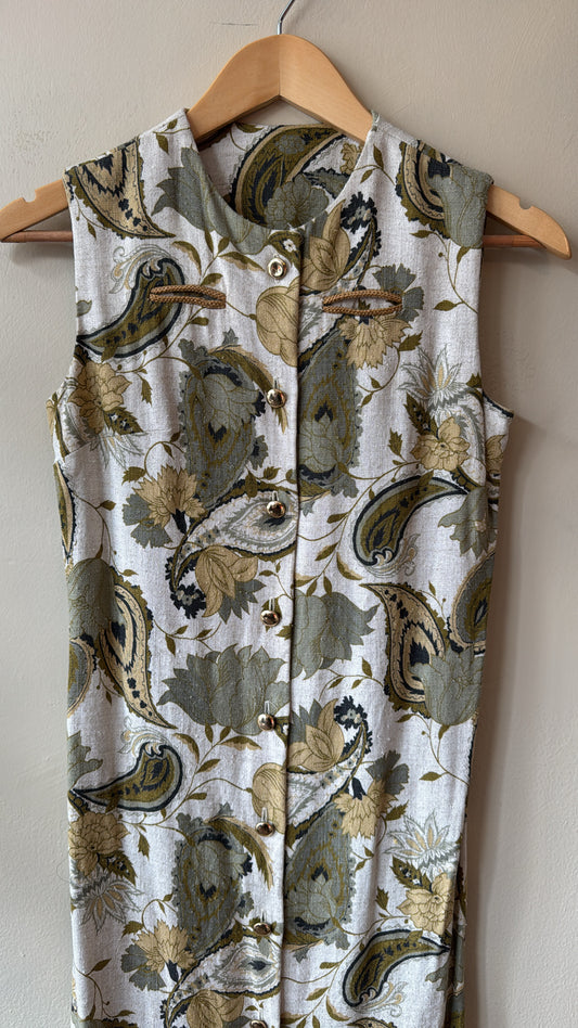 1960's Paisley Tunic Dress