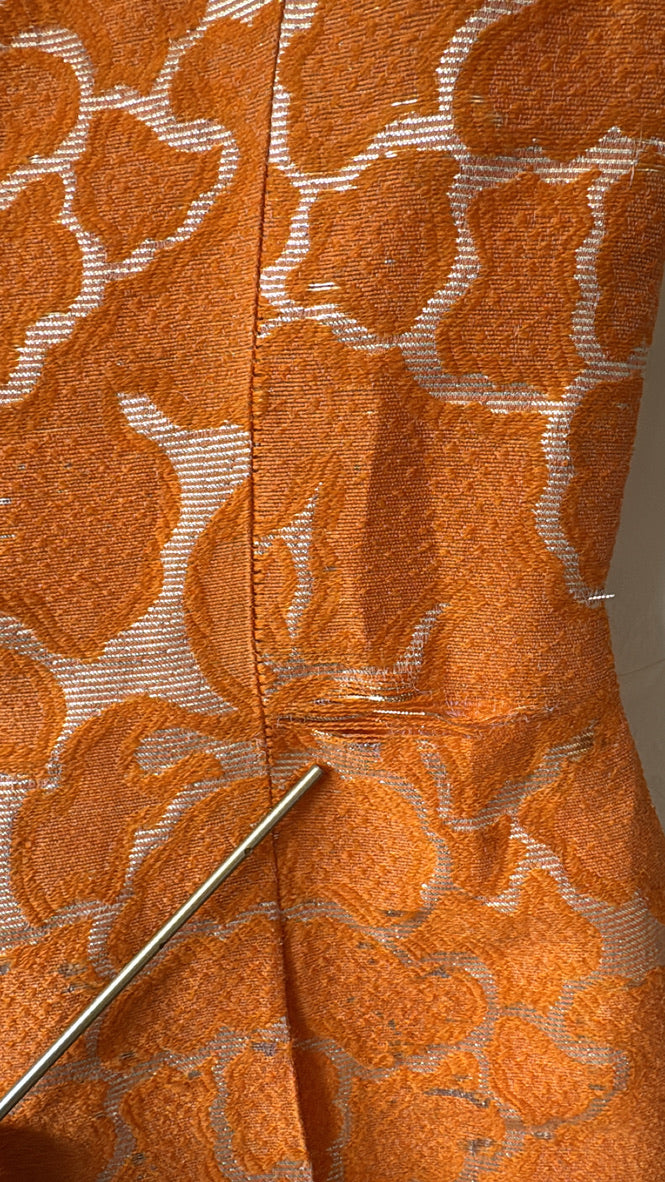 1950s Mia Floral Brocade Shift Dress