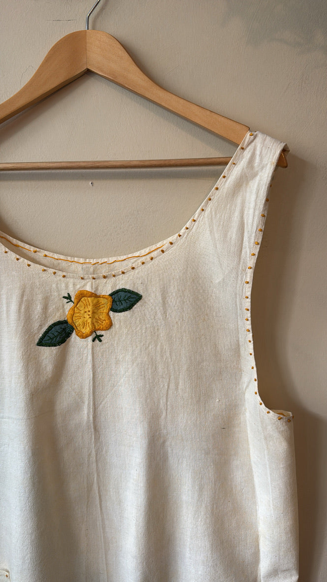 1960s Cotton Garden Apron