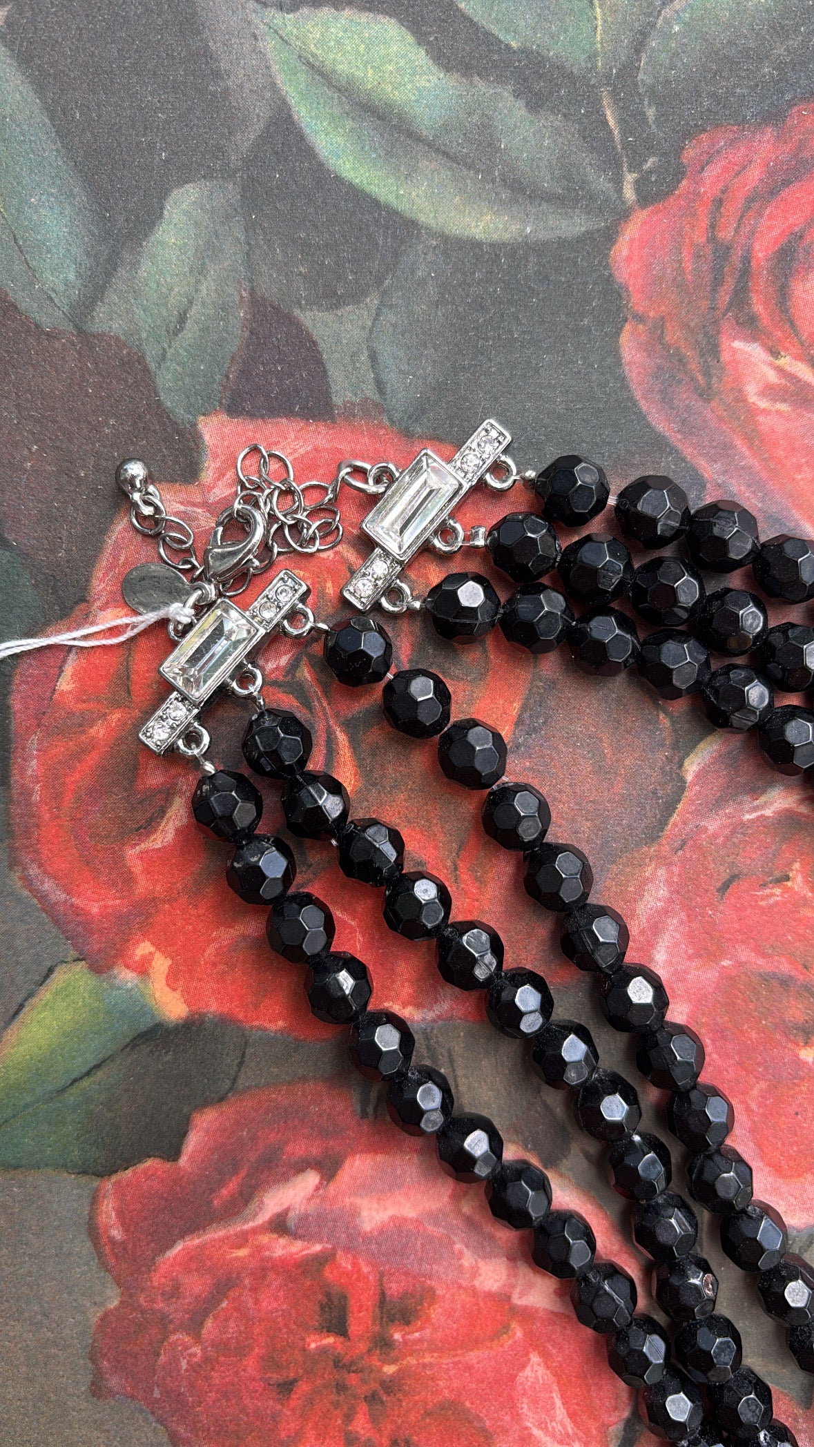 Jill Rhinestone Costume Necklace