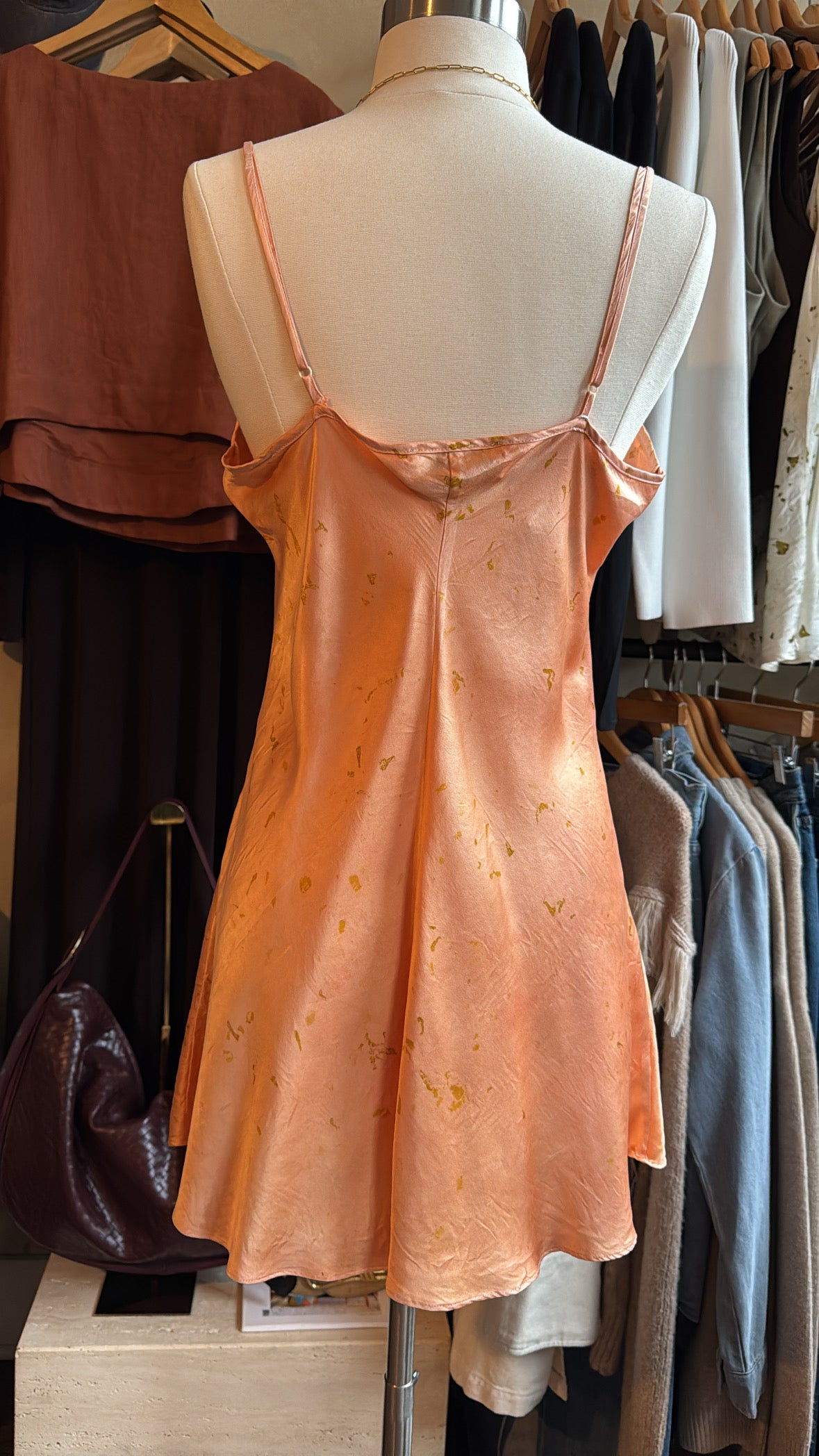 Madder Marigolds Laila Short Vintage Silk Slip Dress