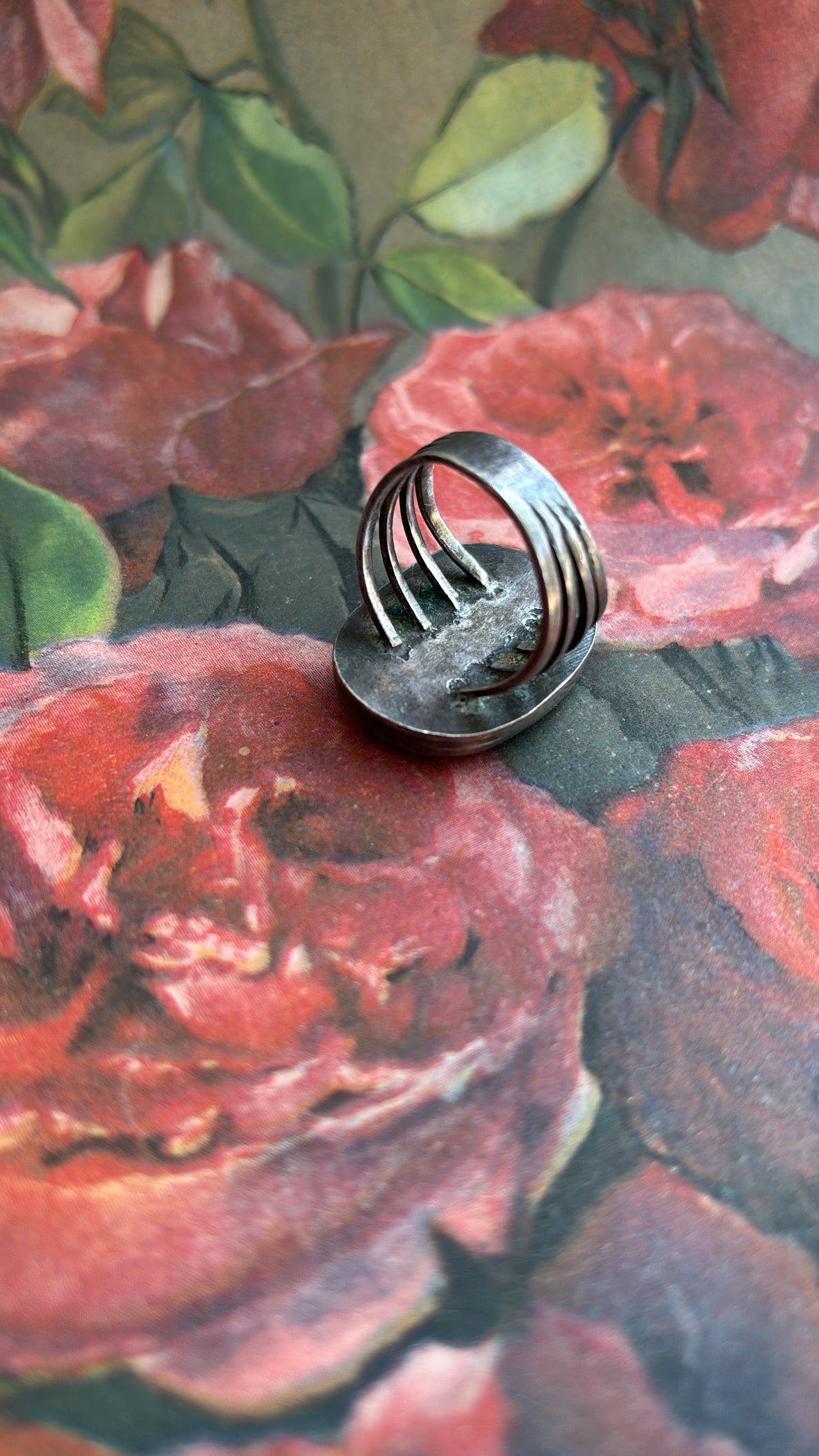 Jill Turquoise Oval Western Mexican Sterling Ring