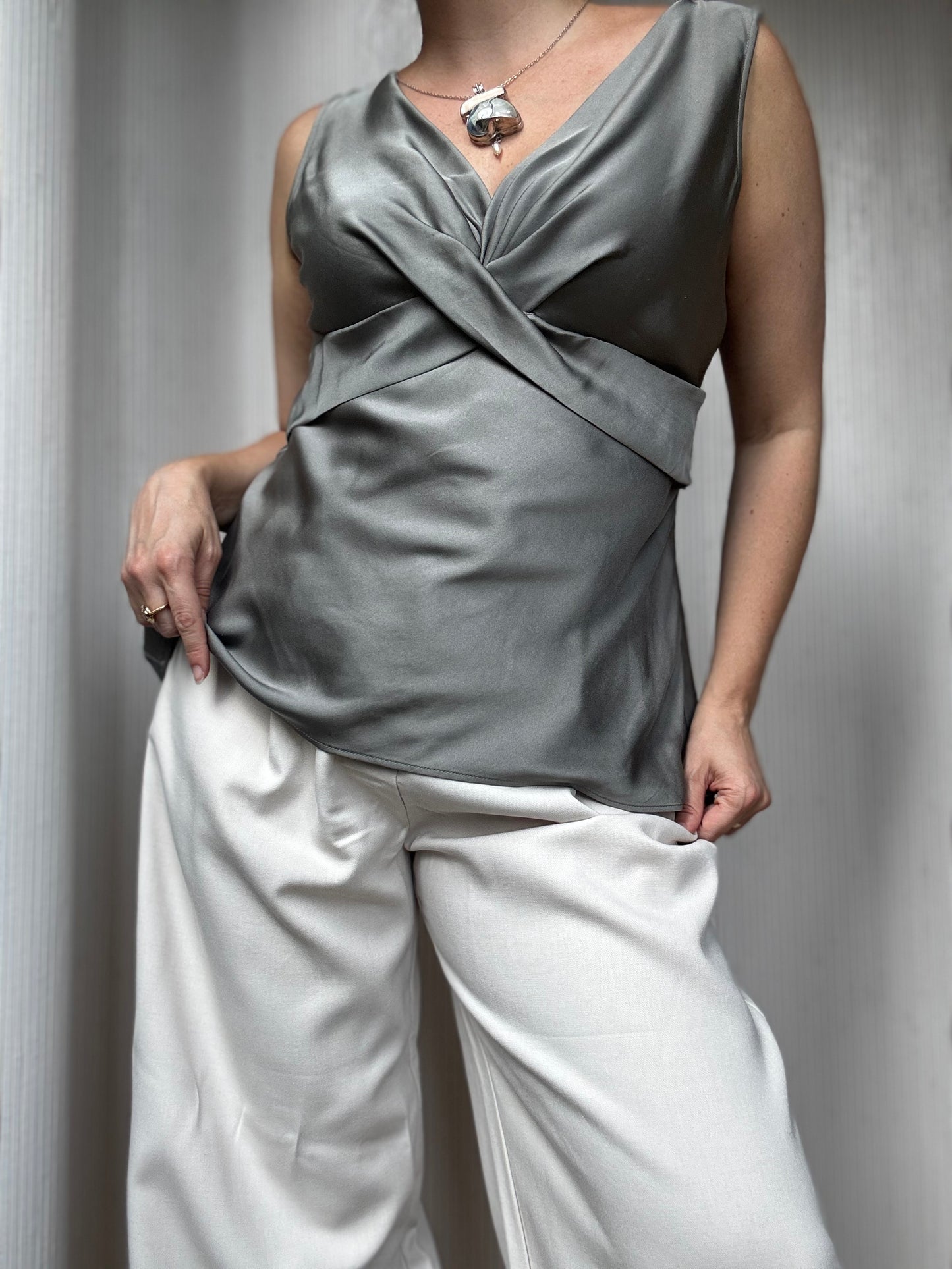 Silk Slate Grey Tank