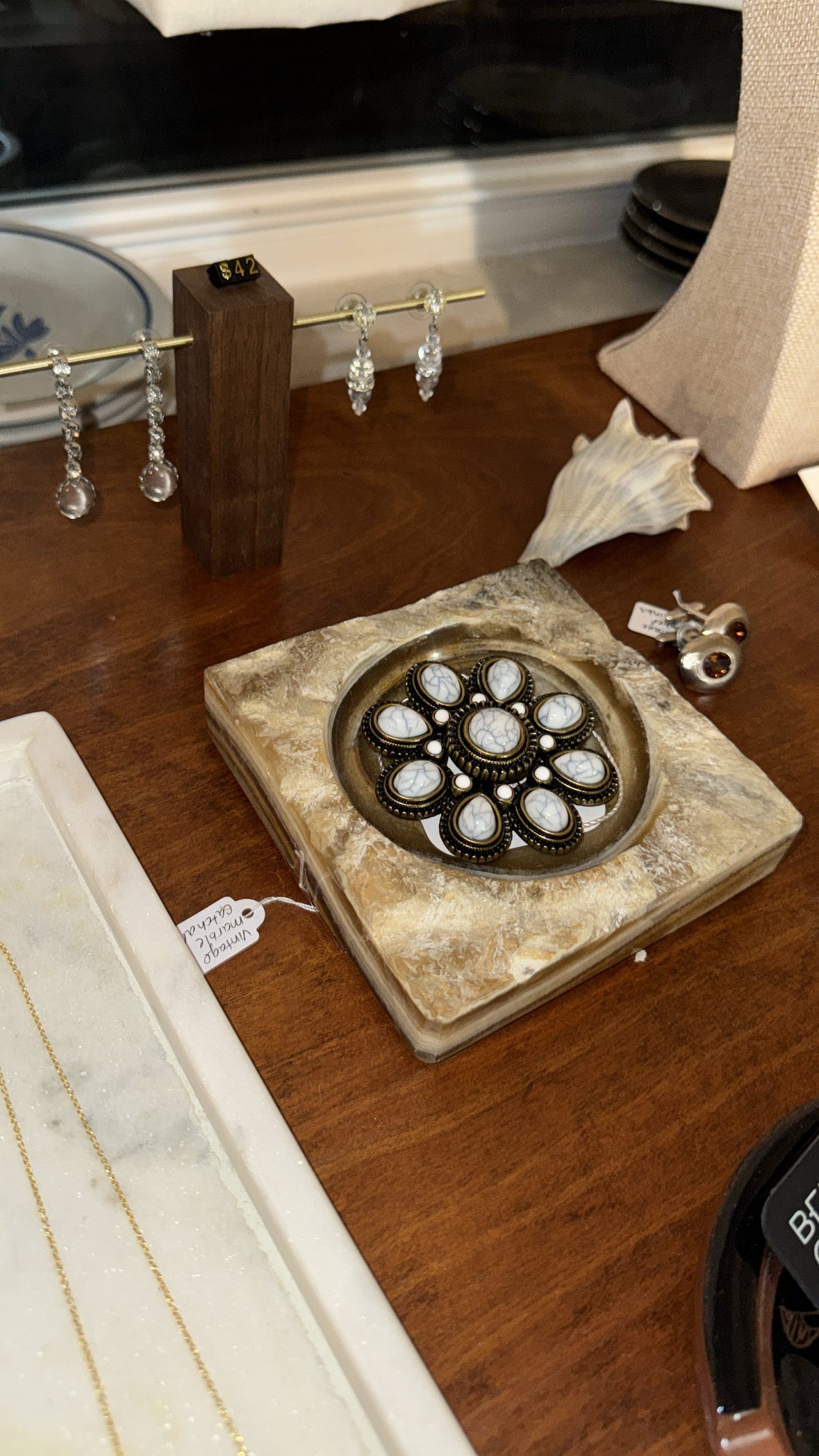 Vintage Moonlight Drop Rhinestone Earrings