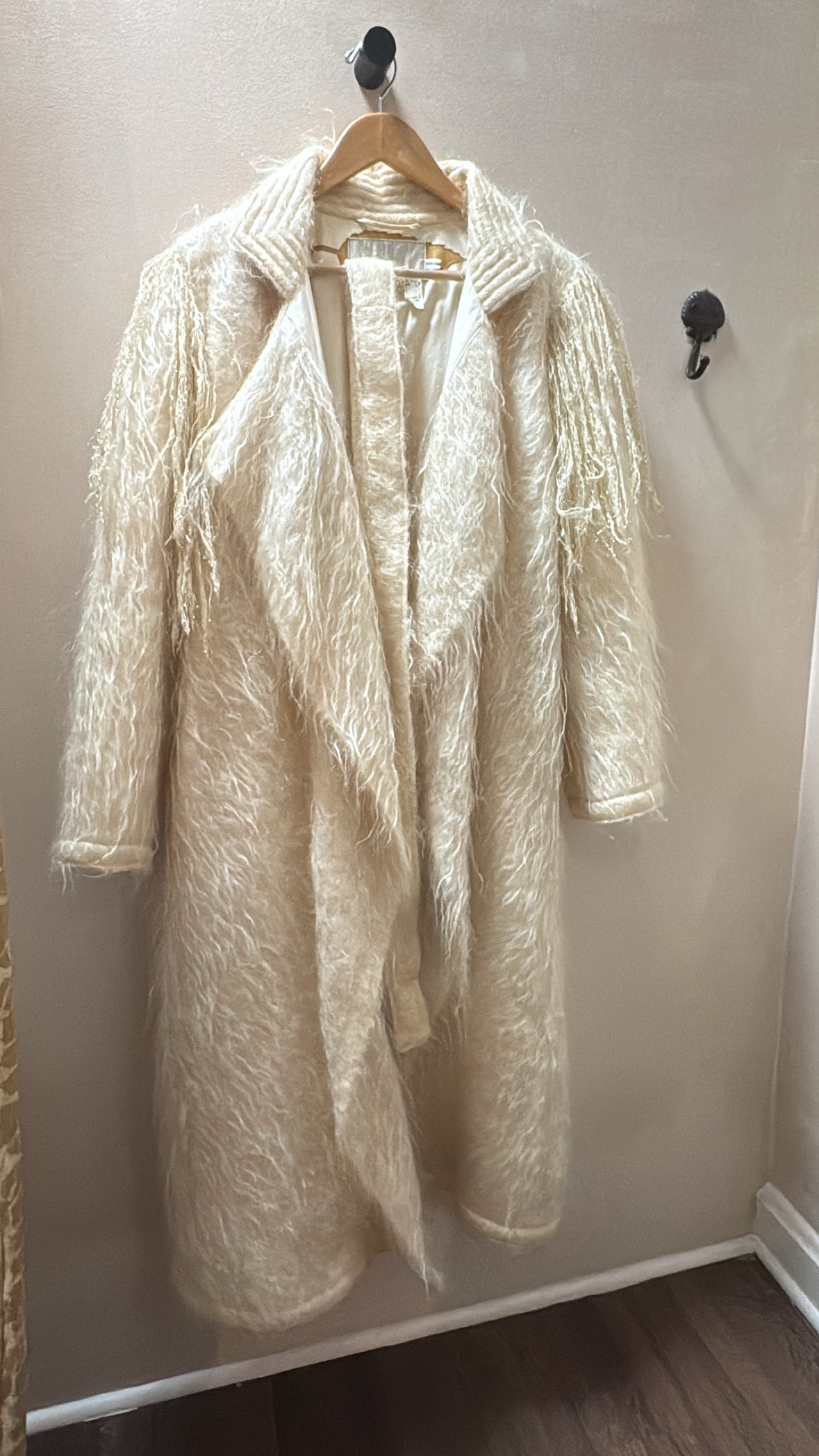 1970s French Mohair Wrap Coat by Jean-Charles de Castelbajac