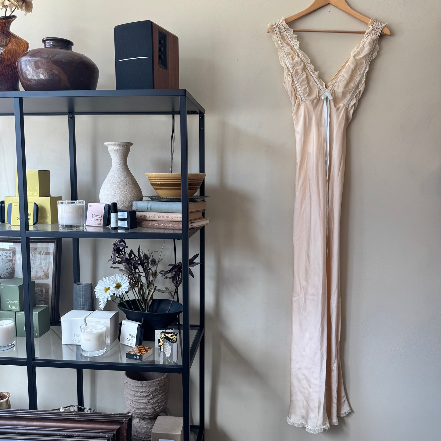 1930s Silk Cream Slip Dress