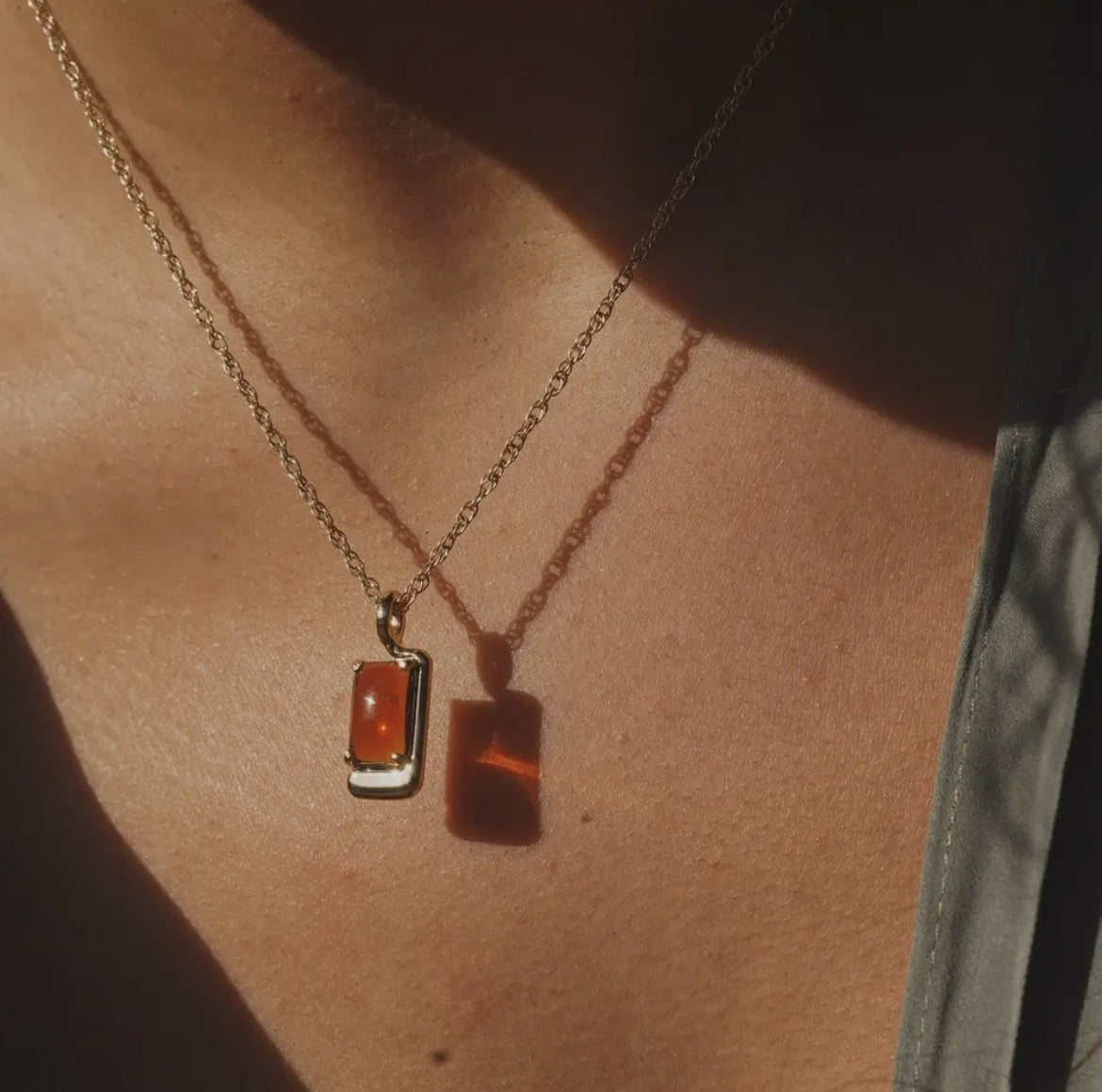The Foster Necklace - Amber