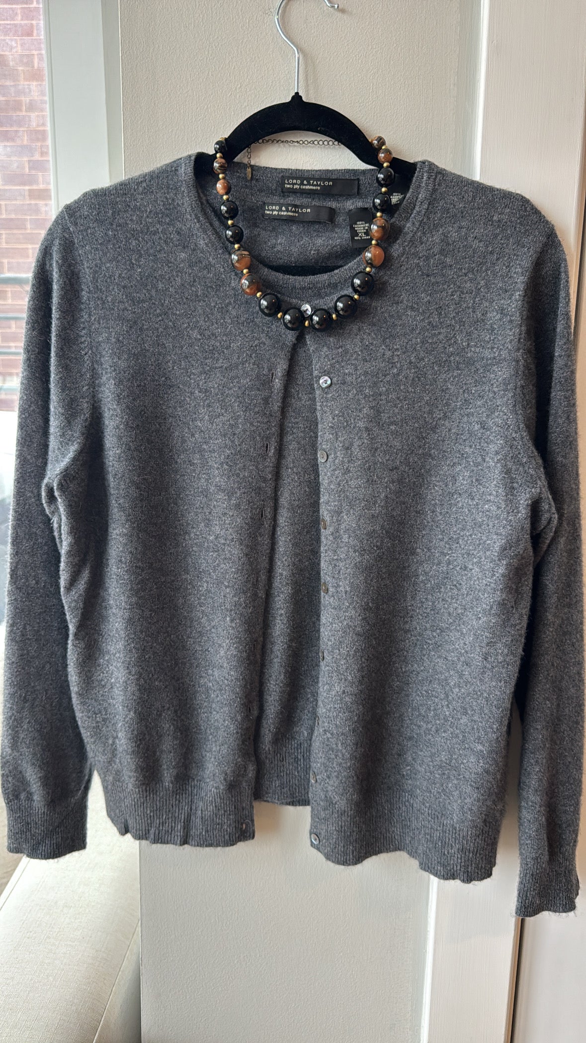 Vintage Multi-Brown & Gold Beaded Necklace