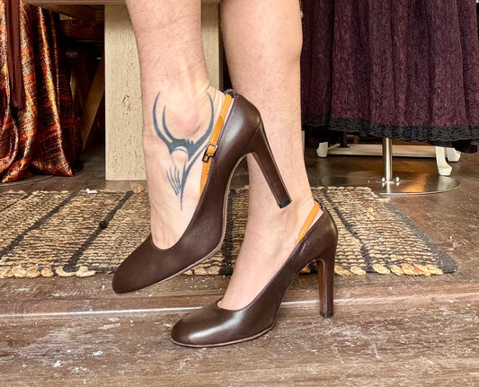 Vintage Emilio Pucci Brown Heels
